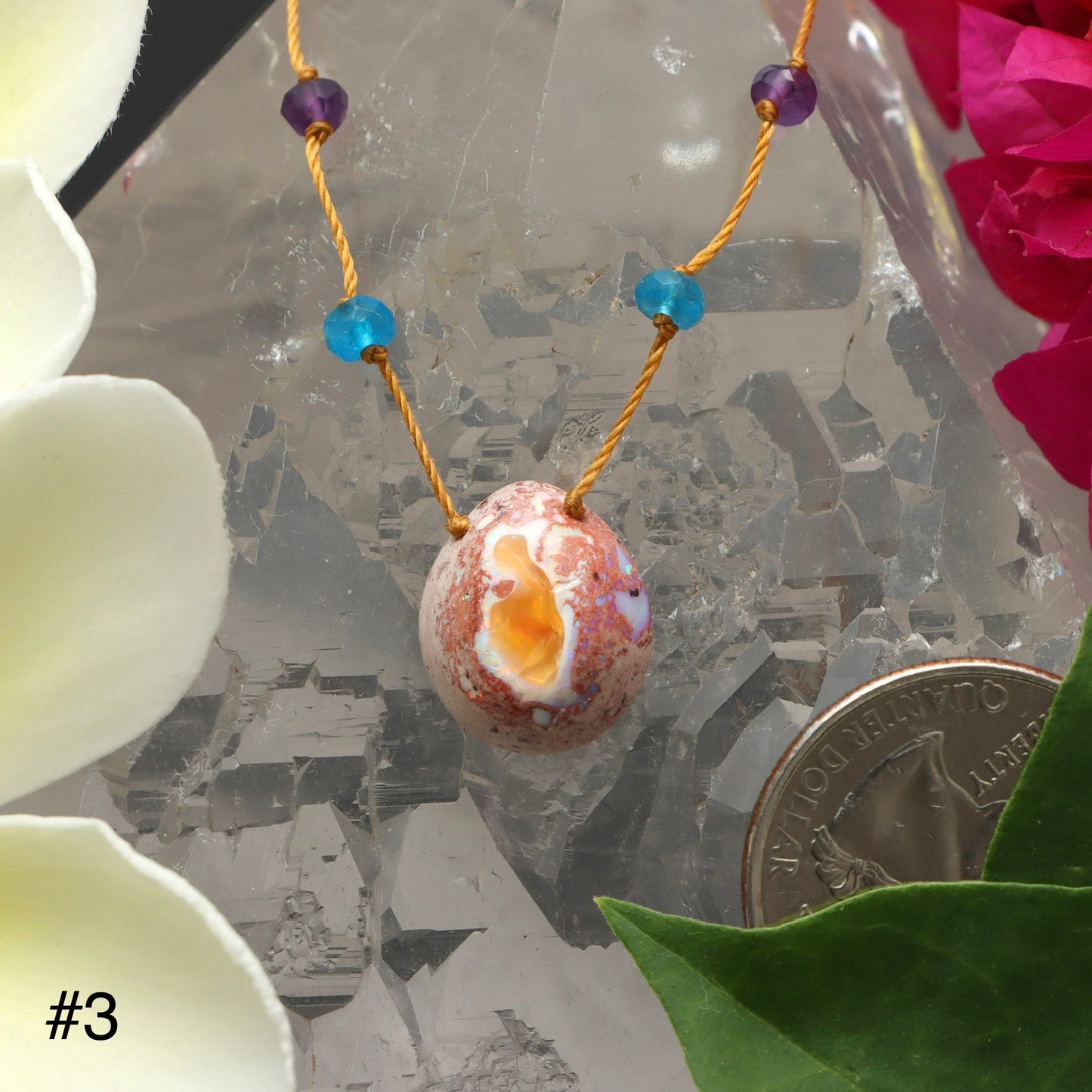 Fire Opal Rainbow Drop