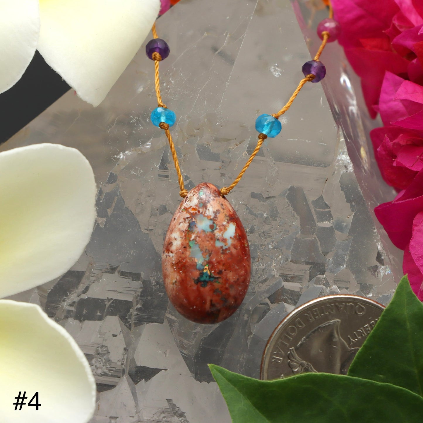Fire Opal Rainbow Drop