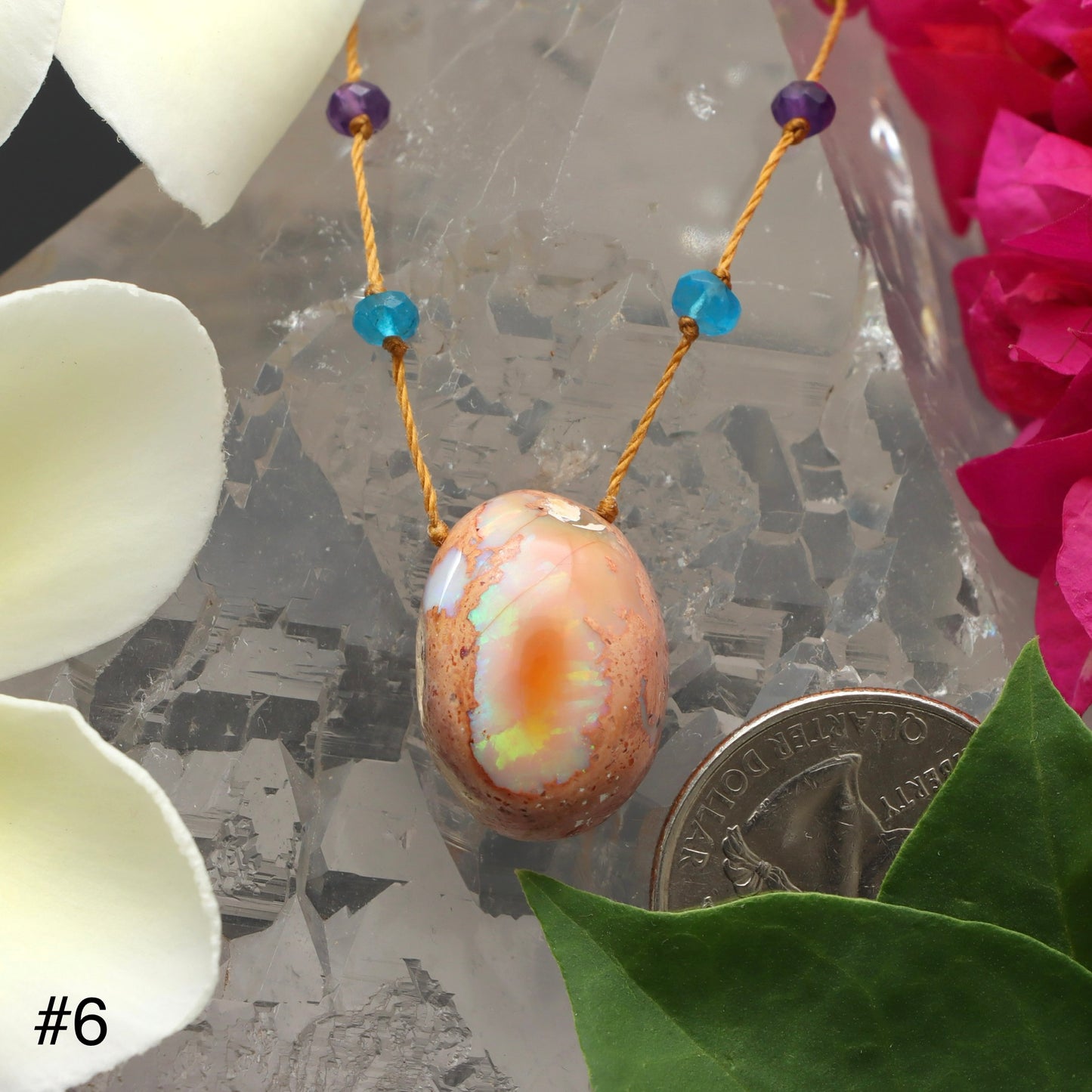 Fire Opal Rainbow Drop