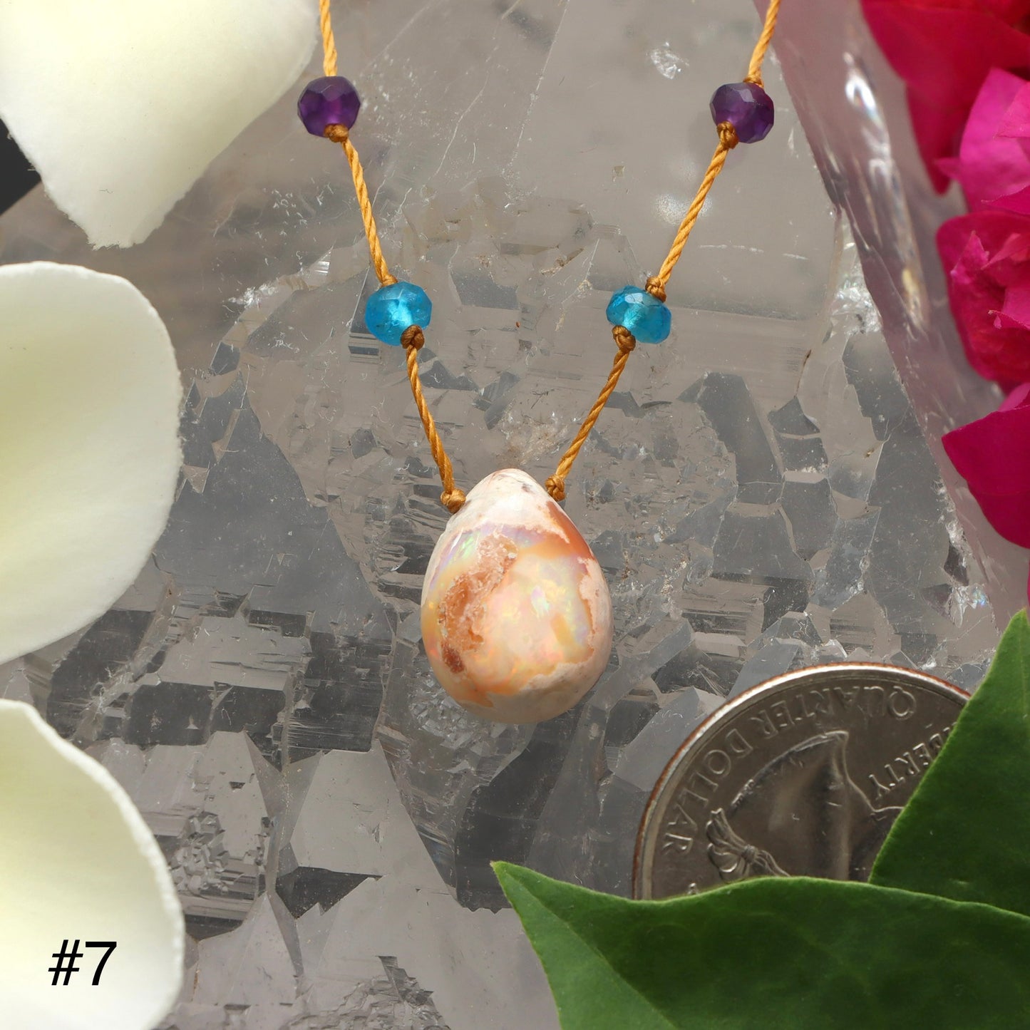 Fire Opal Rainbow Drop