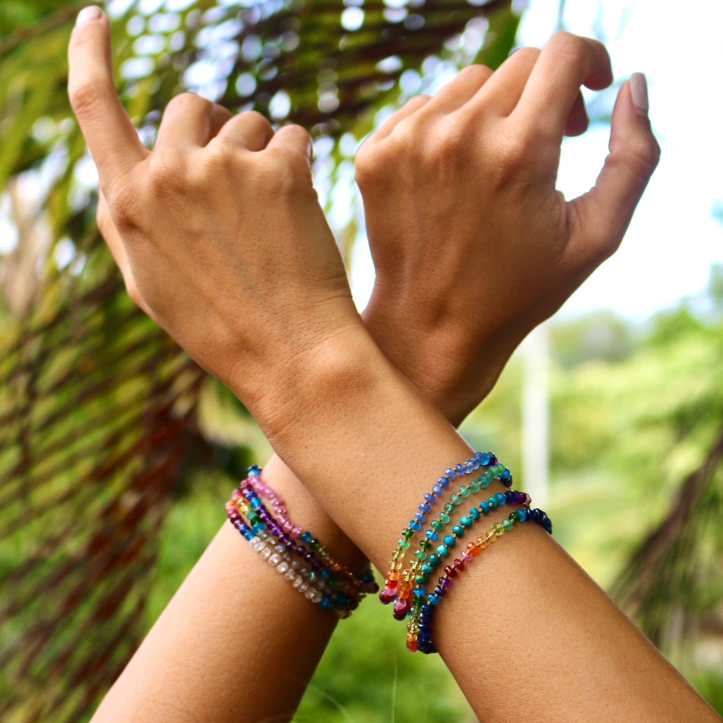 Amethyst Rainbow Bracelet