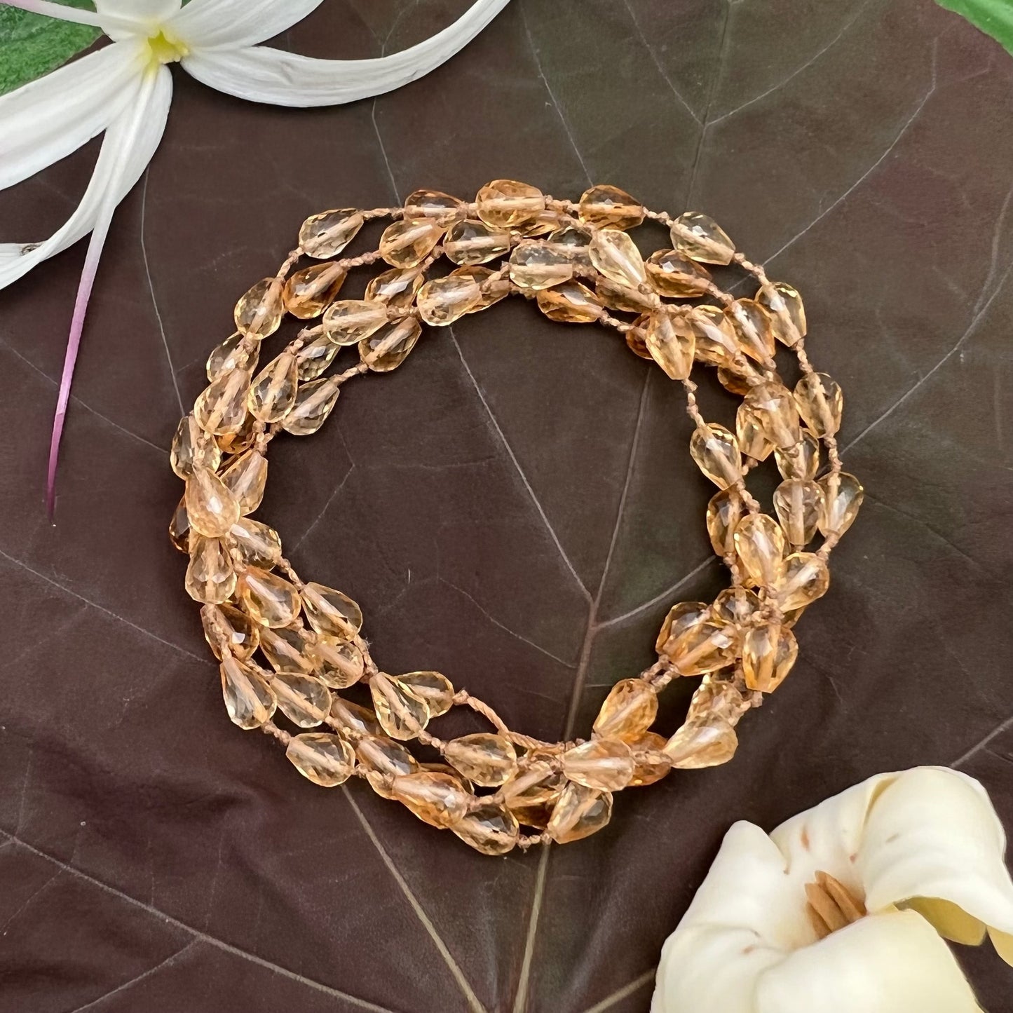 Citrine Drop Lei