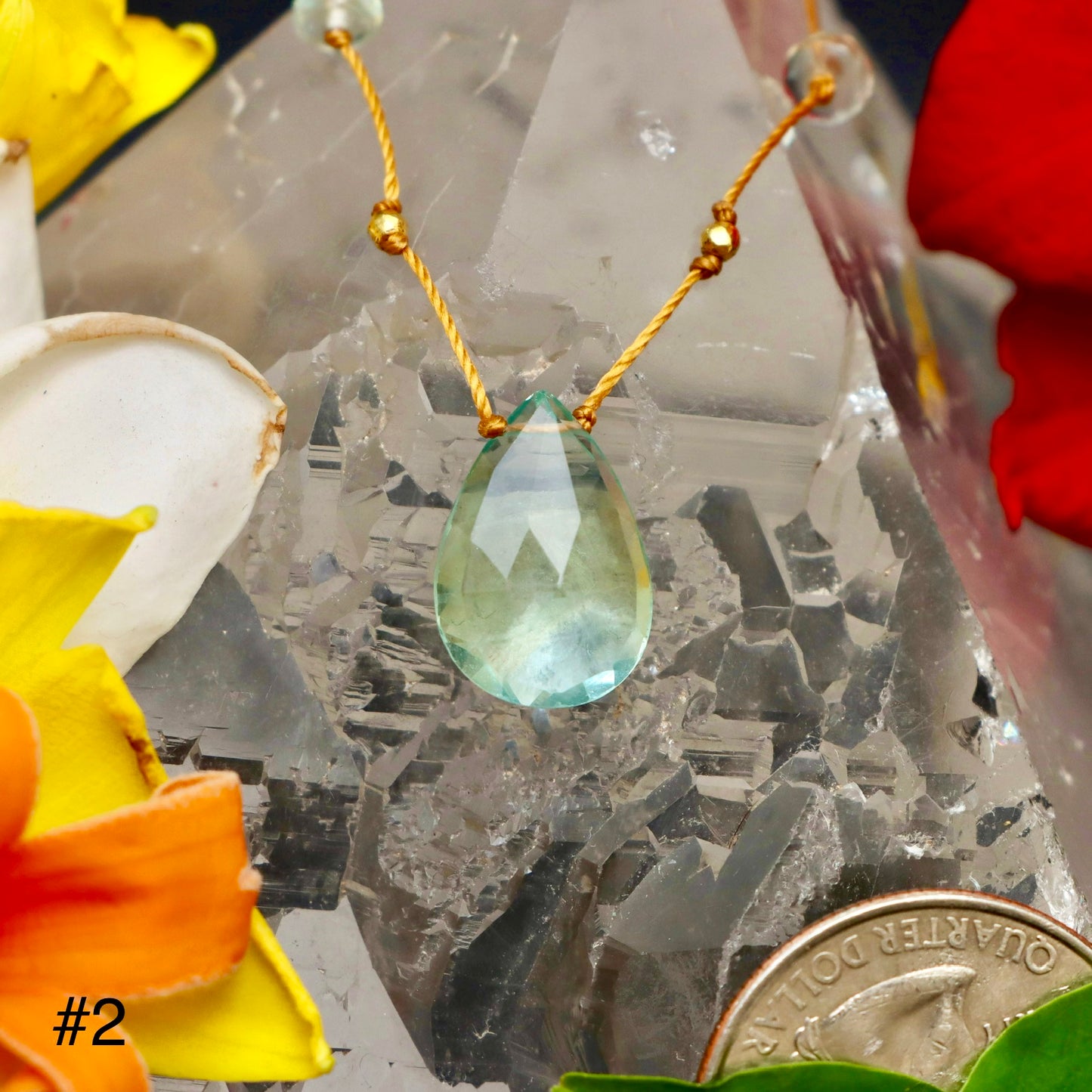Green Fluorite Alohi Drop