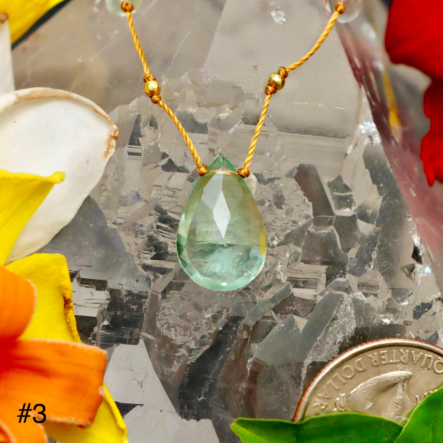 Green Fluorite Alohi Drop