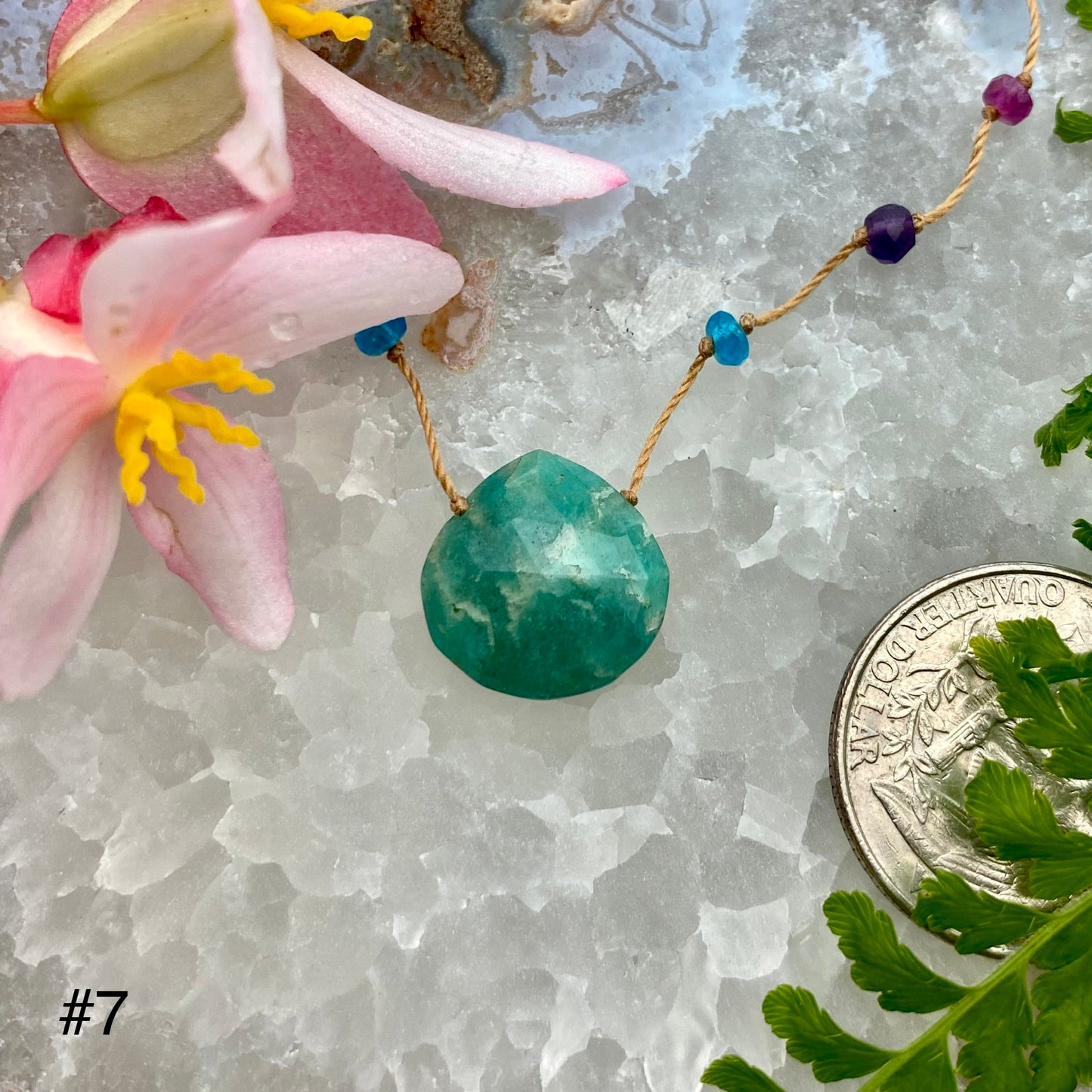 Amazonite Rainbow Drop