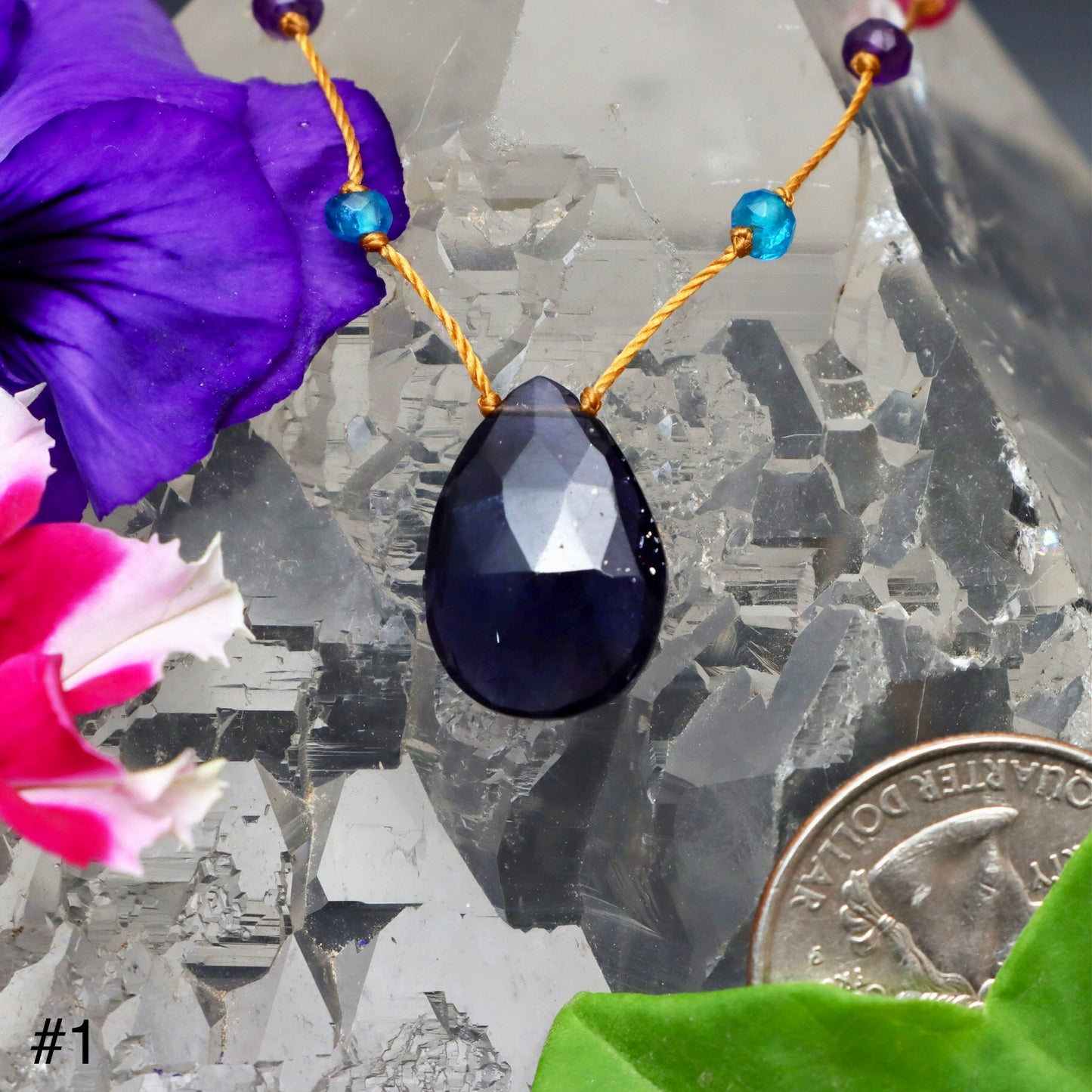 Iolite Rainbow Drop