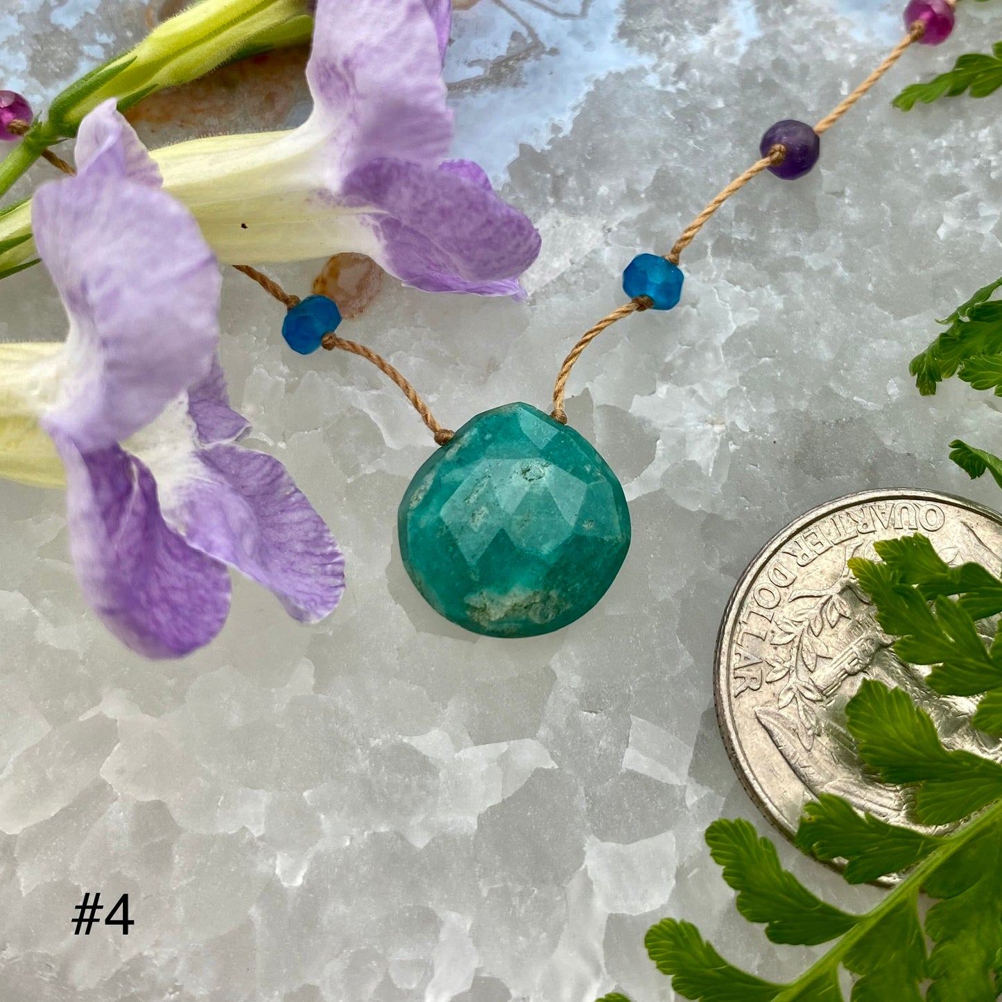 Amazonite Rainbow Drop