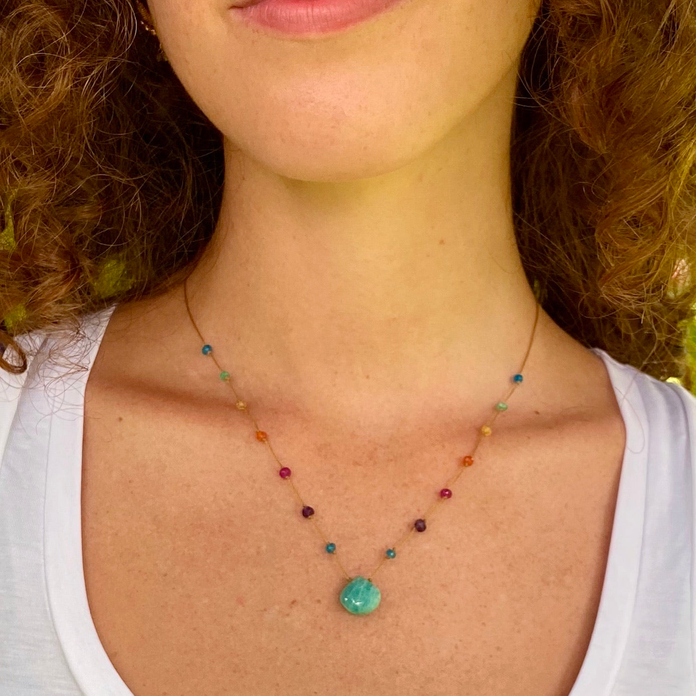 Amazonite Rainbow Drop