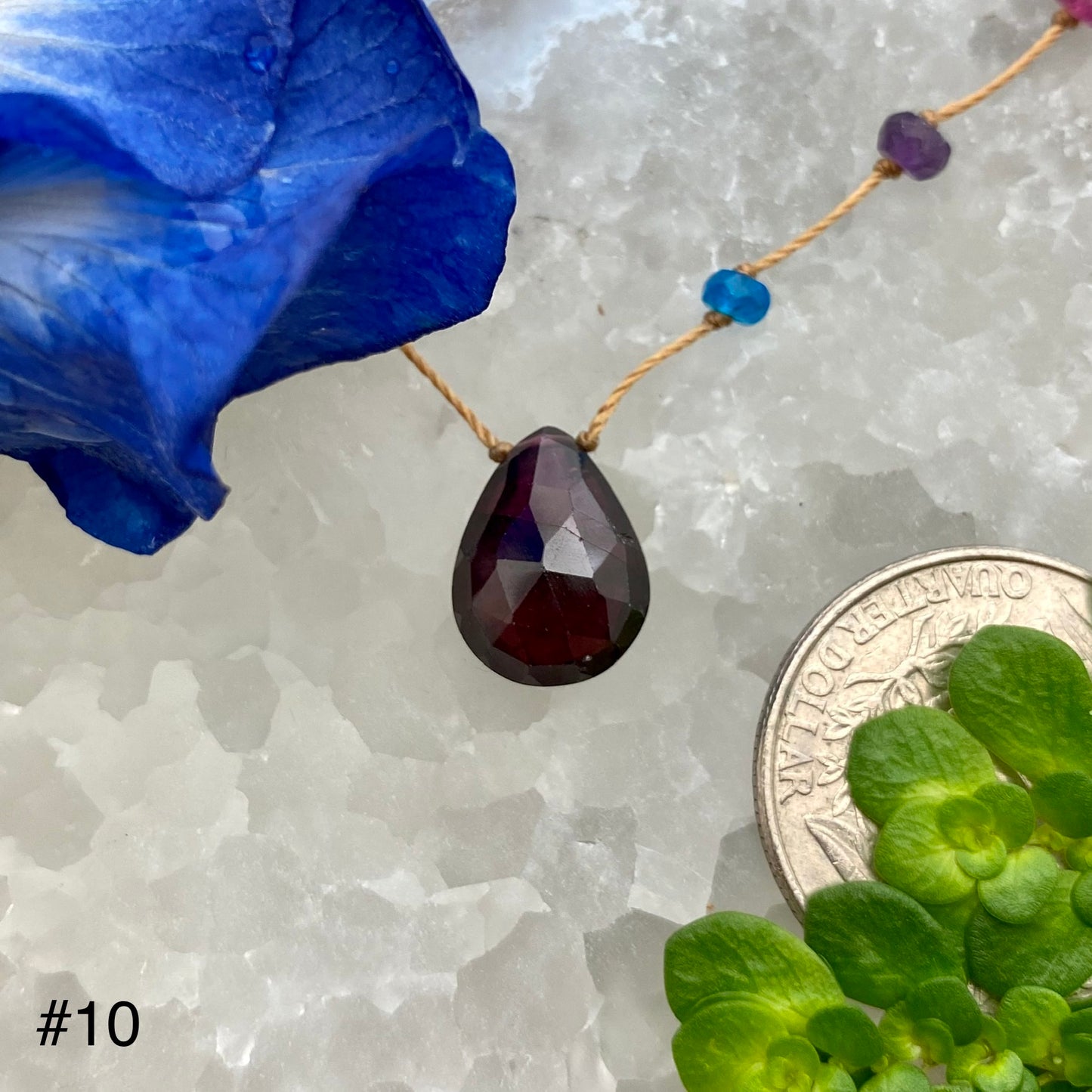Garnet Rainbow Drop