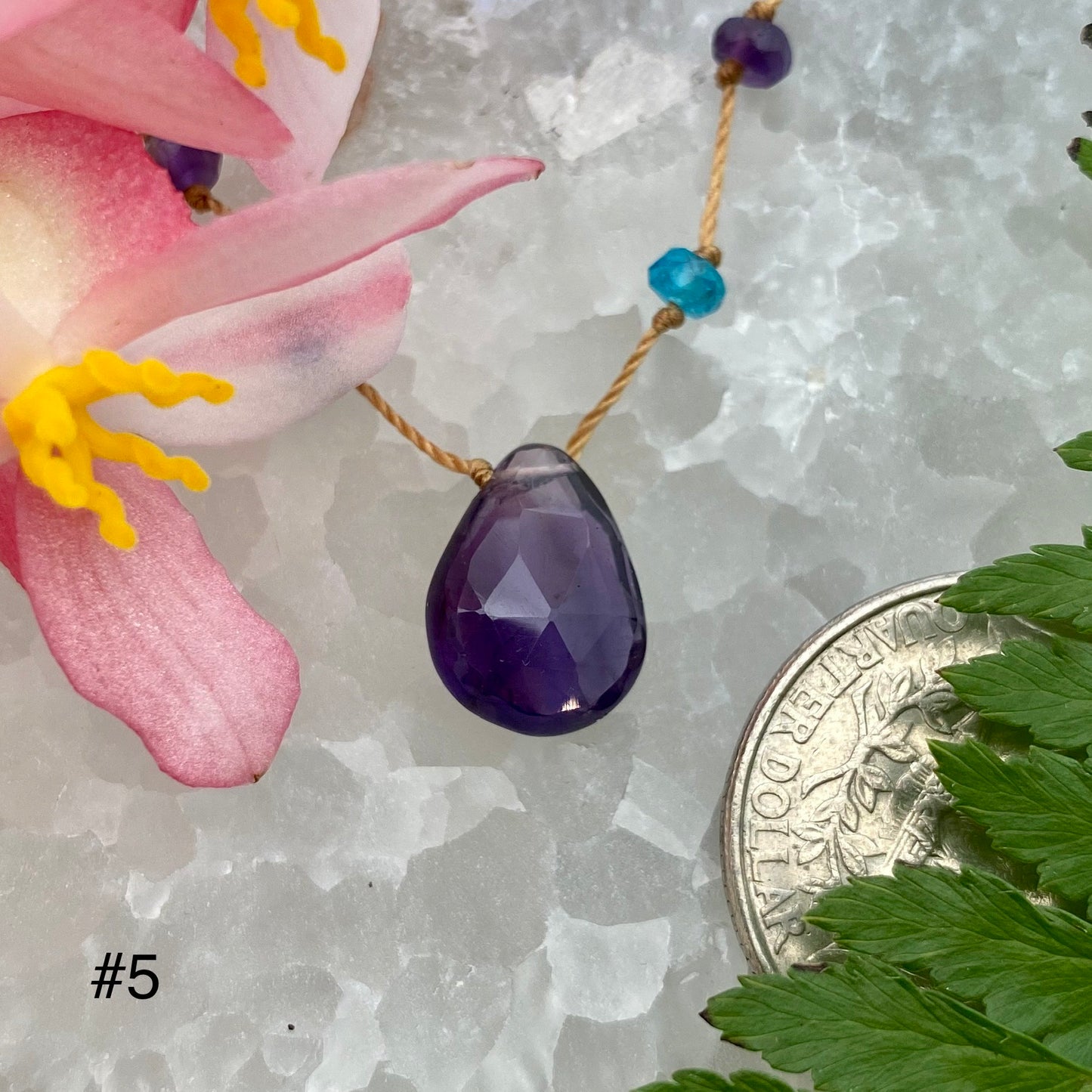 Amethyst Rainbow Drop