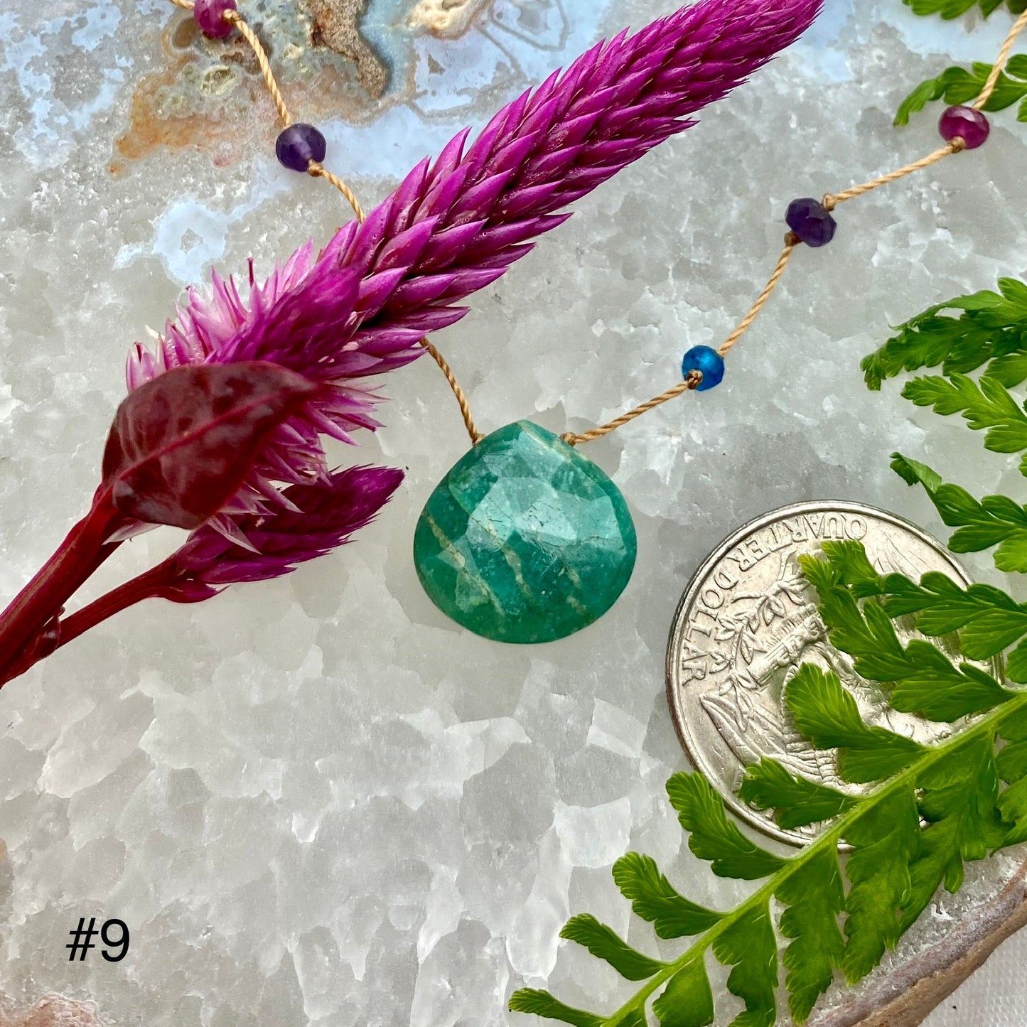 Amazonite Rainbow Drop