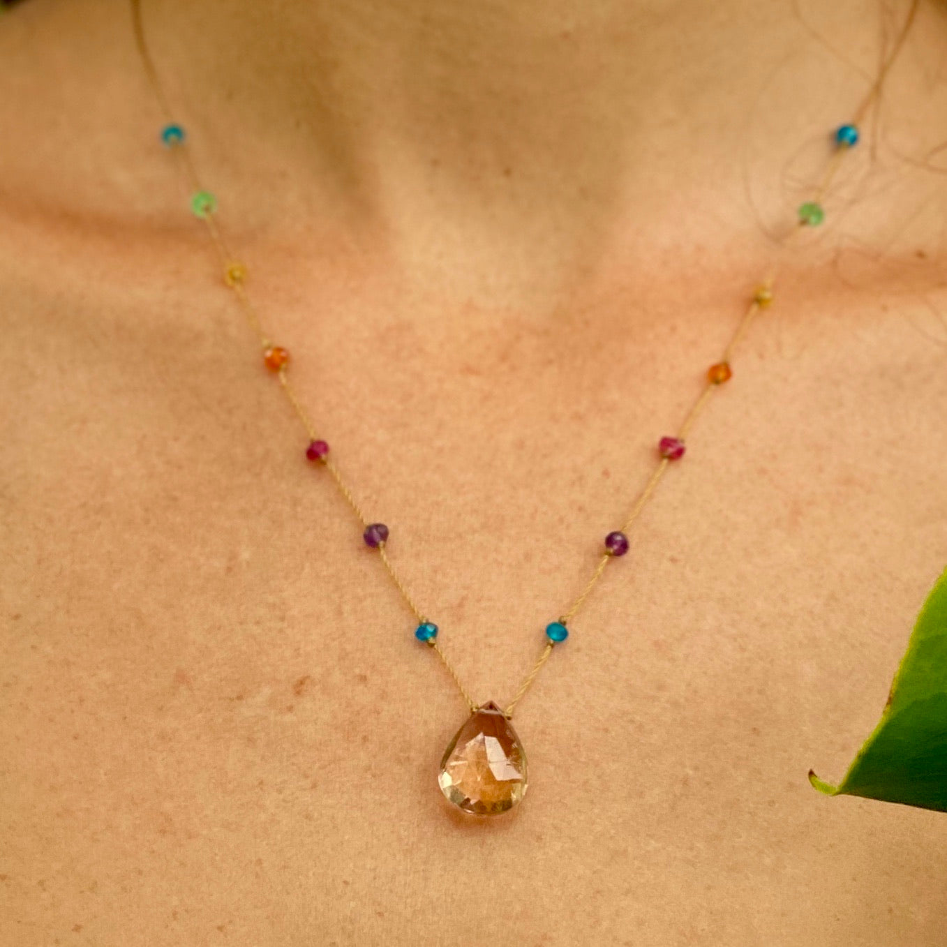 Ametrine Rainbow Drop