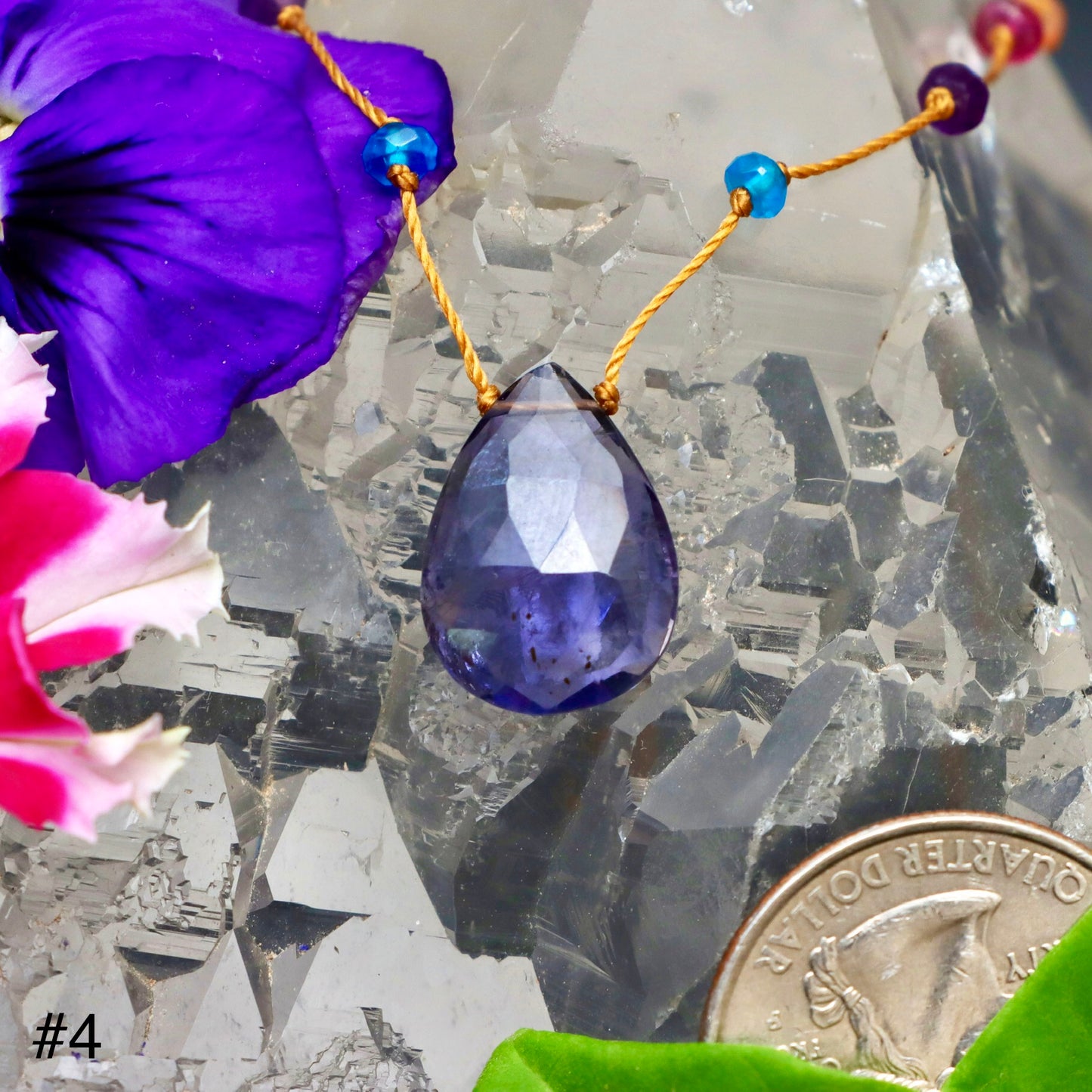 Iolite Rainbow Drop