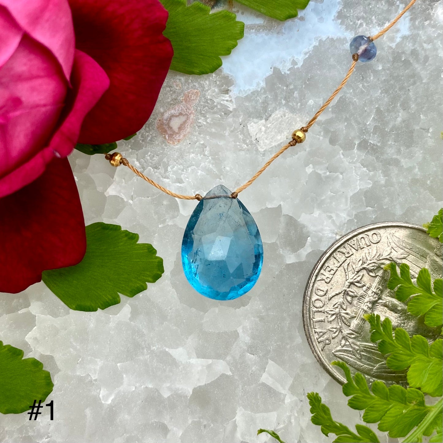 Teal Fluorite Alohi Drop