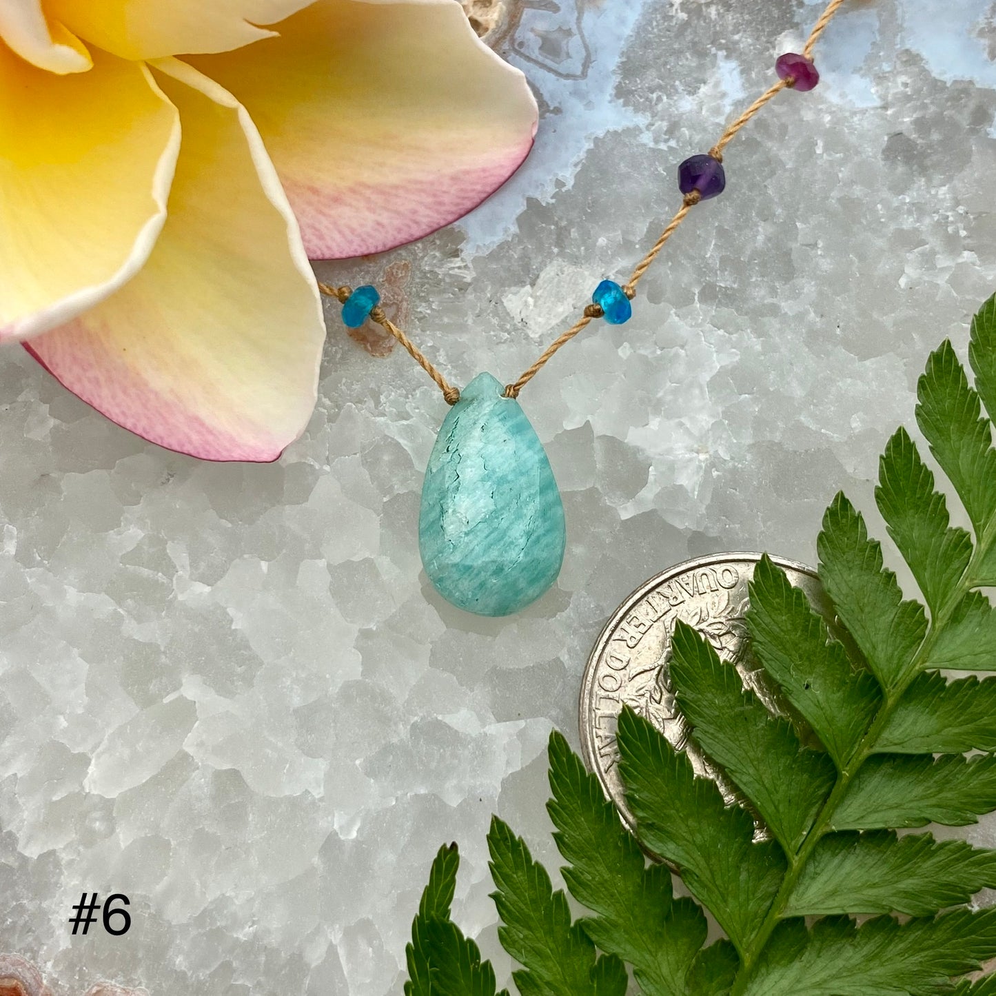 Aqua Amazonite Rainbow Drop