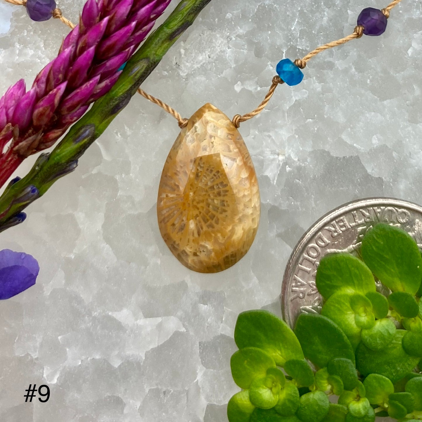 Flower Jasper Rainbow Drop