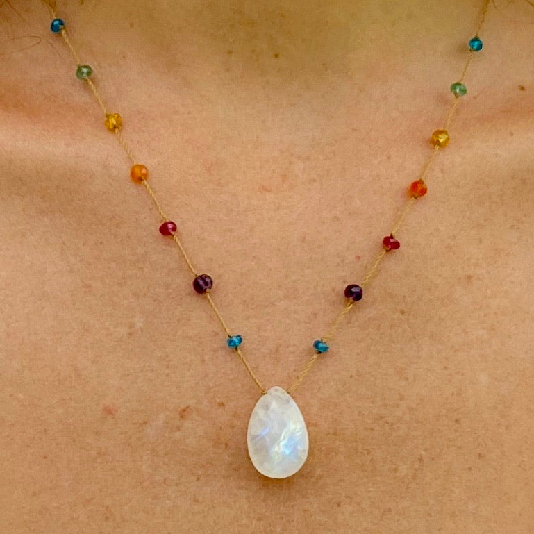 Moonstone Rainbow Drop