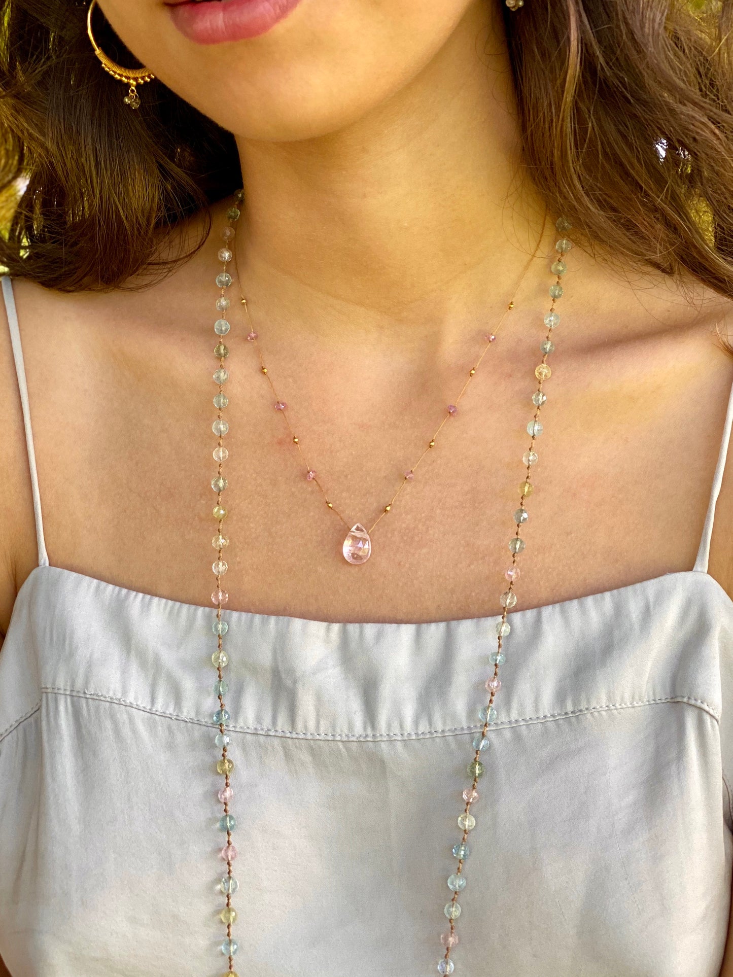 Morganite Alohi Drop