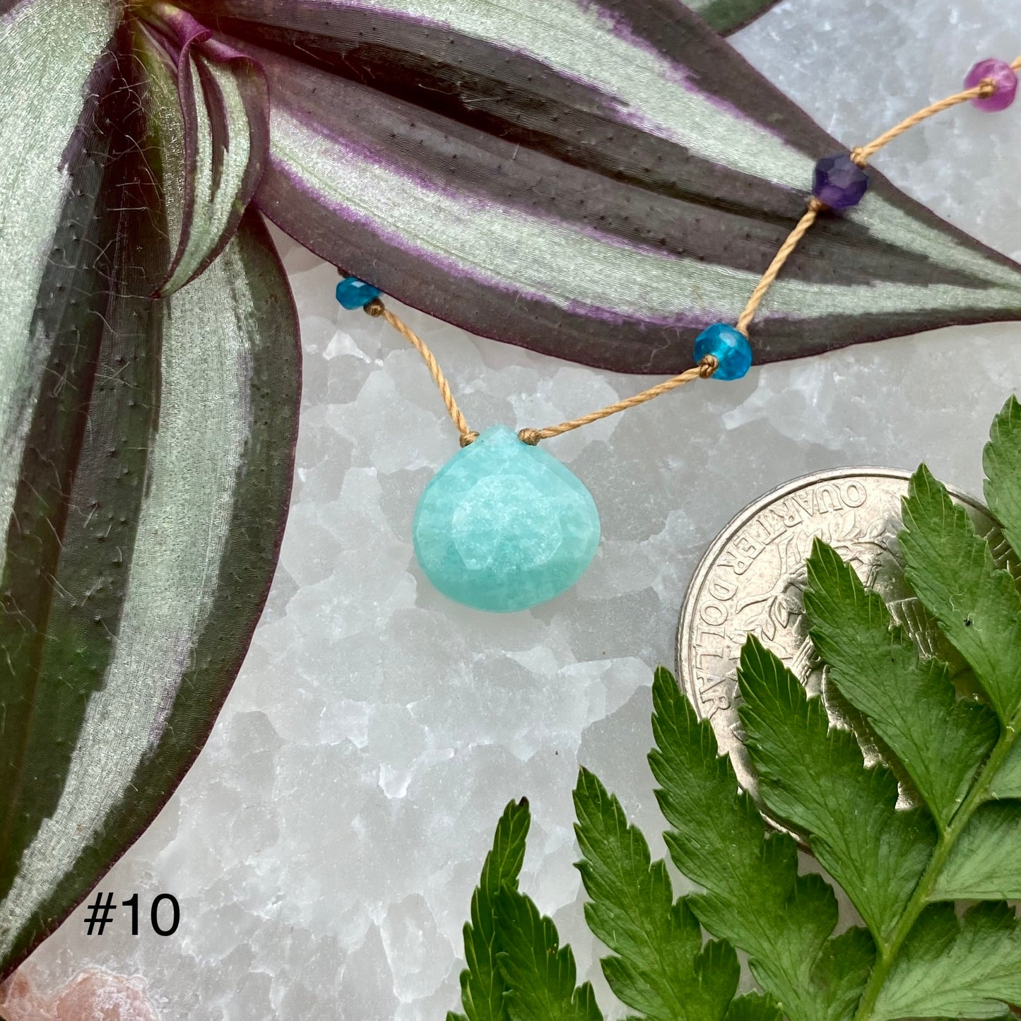 Aqua Amazonite Rainbow Drop