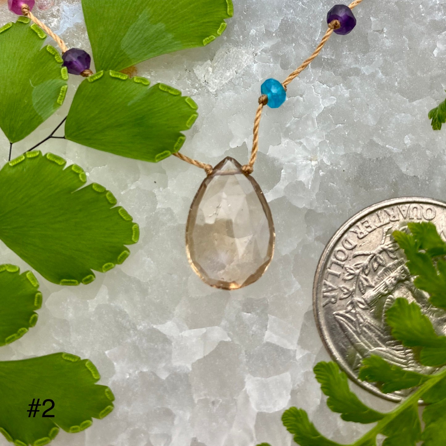 Ametrine Rainbow Drop