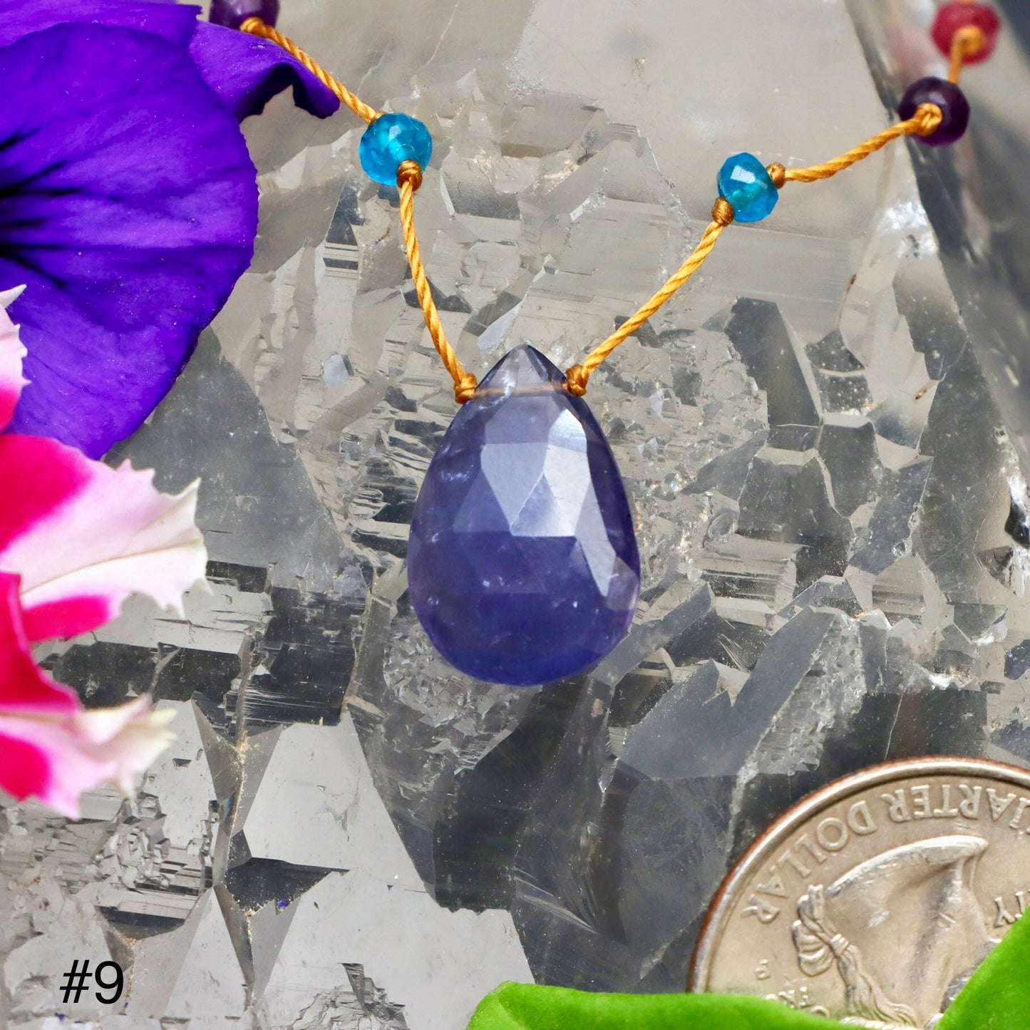Iolite Rainbow Drop