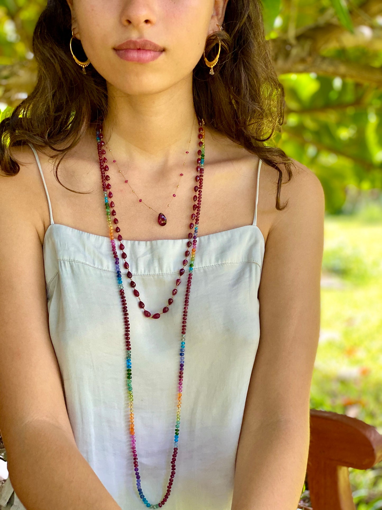 Ruby Rainbow Lei