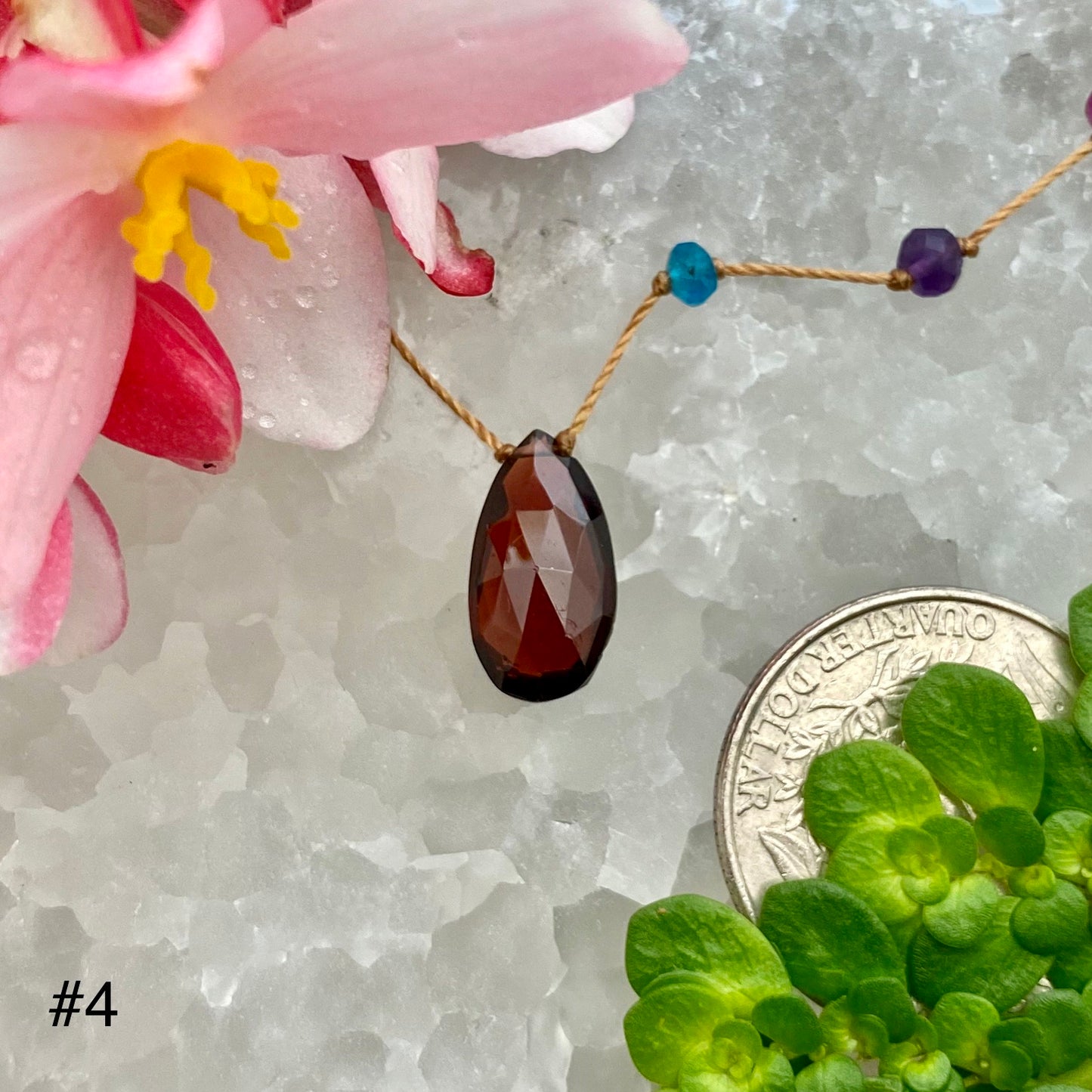 Garnet Rainbow Drop