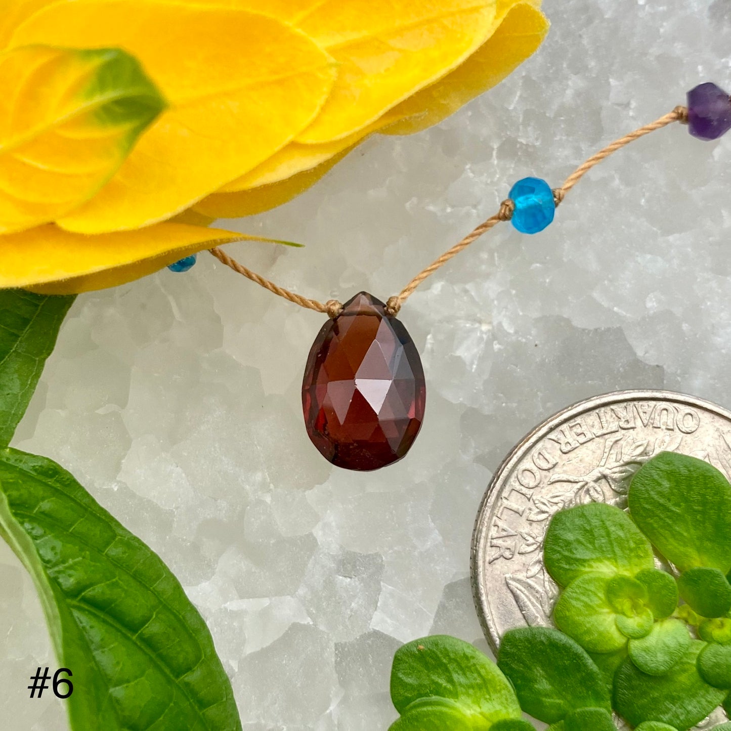 Garnet Rainbow Drop