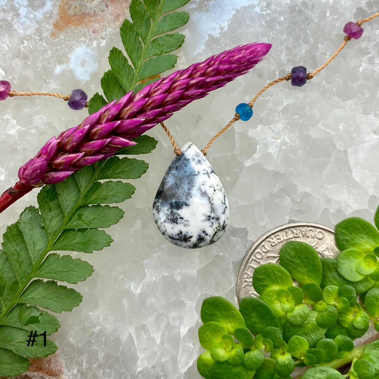 Dendritic Opal Rainbow Drop