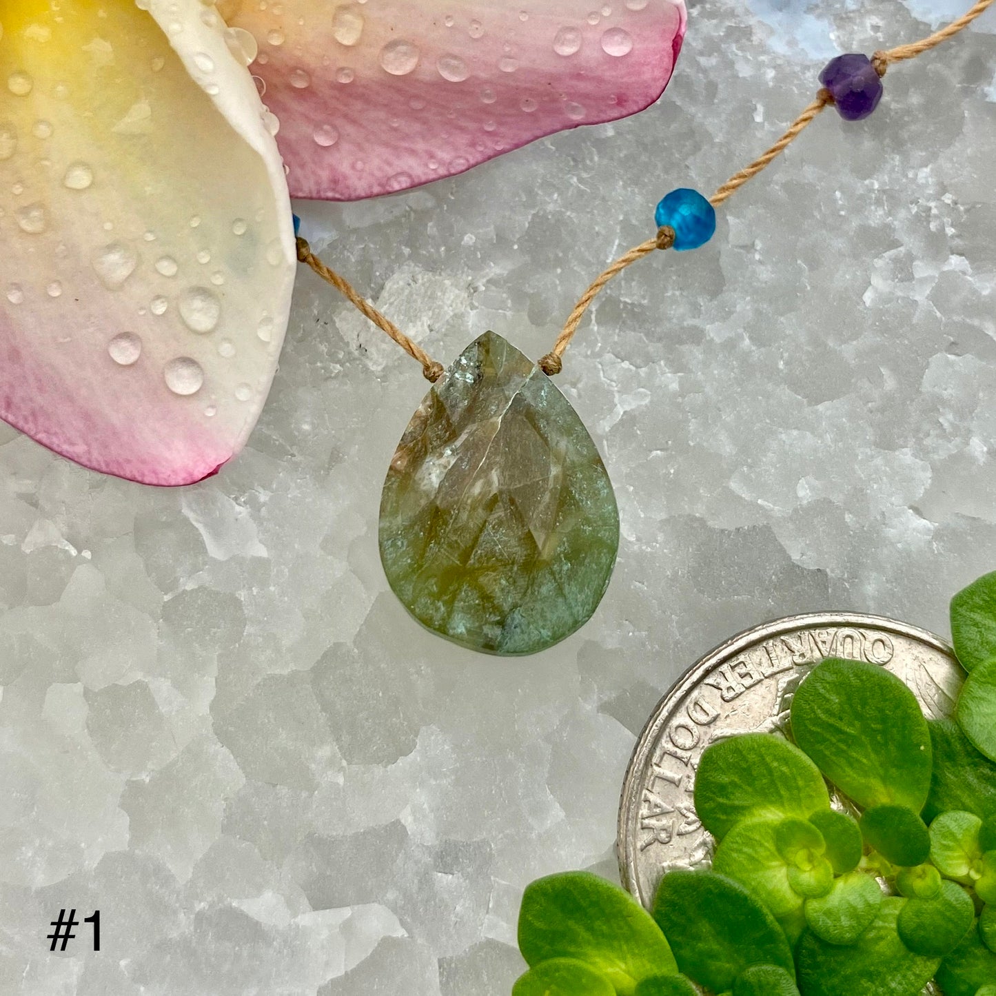Peruvian Opal Rainbow Drop