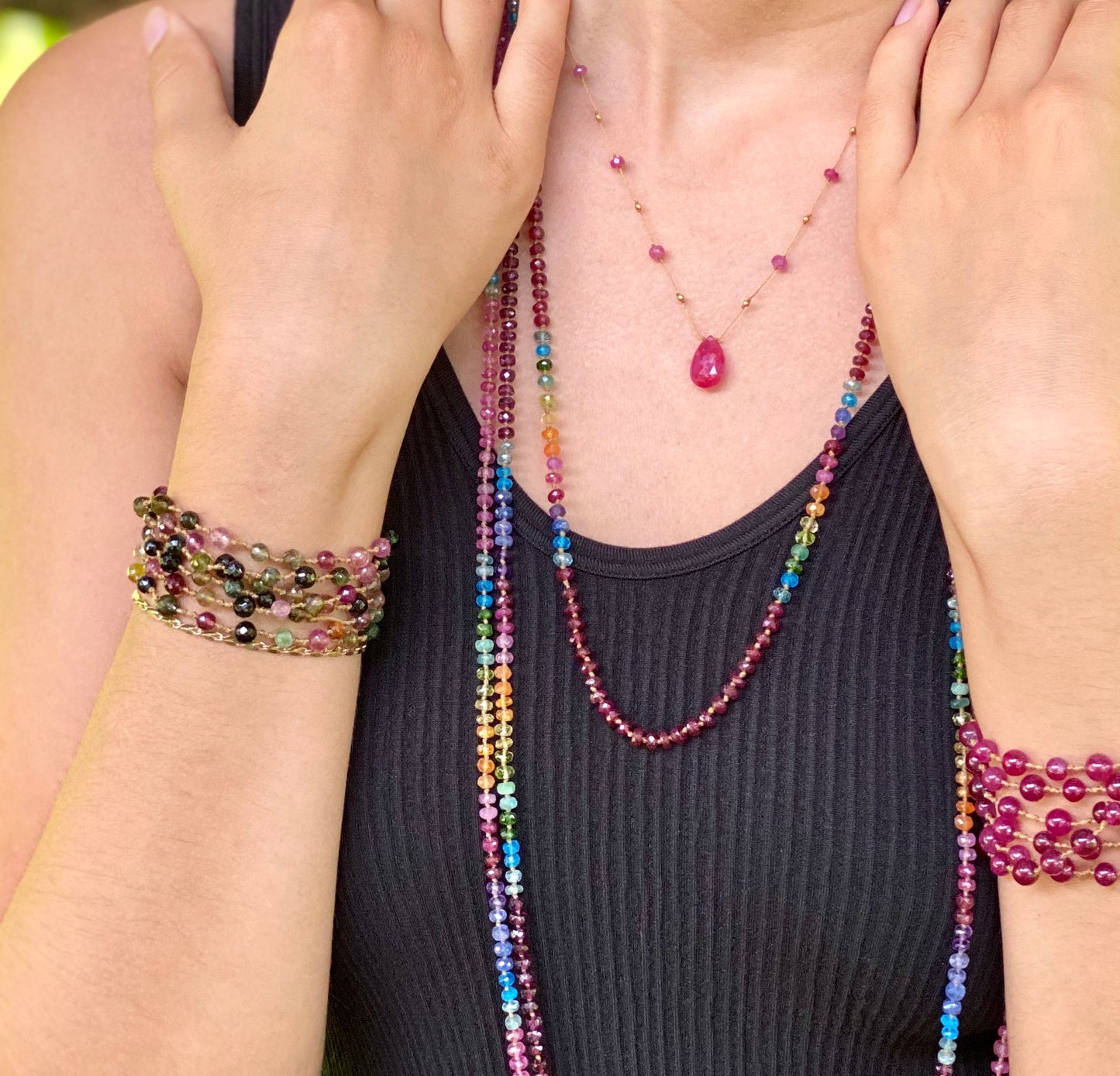 Tourmaline Mala