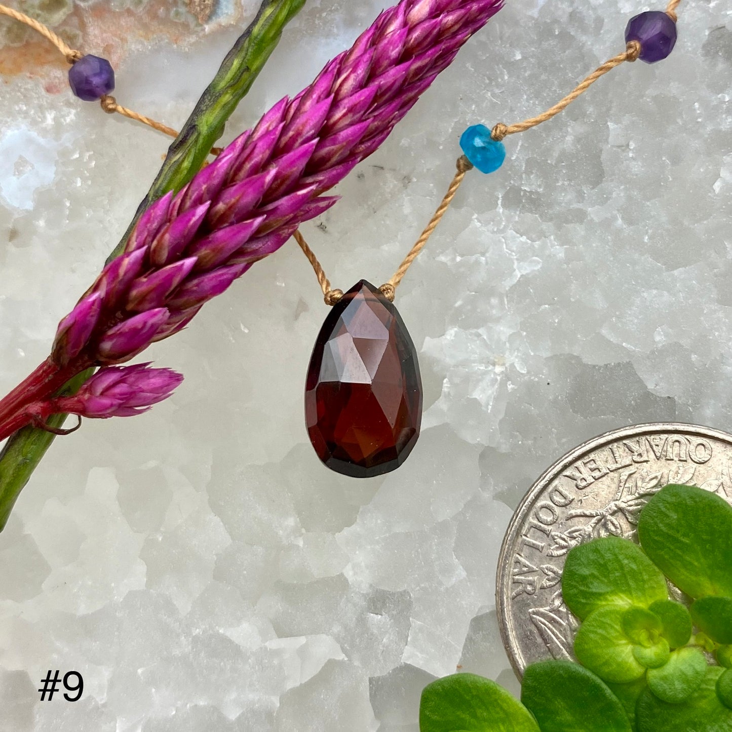 Garnet Rainbow Drop