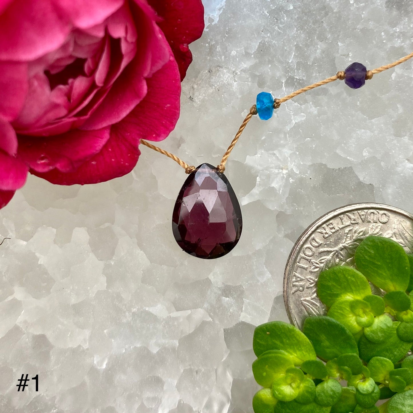 Garnet Rainbow Drop