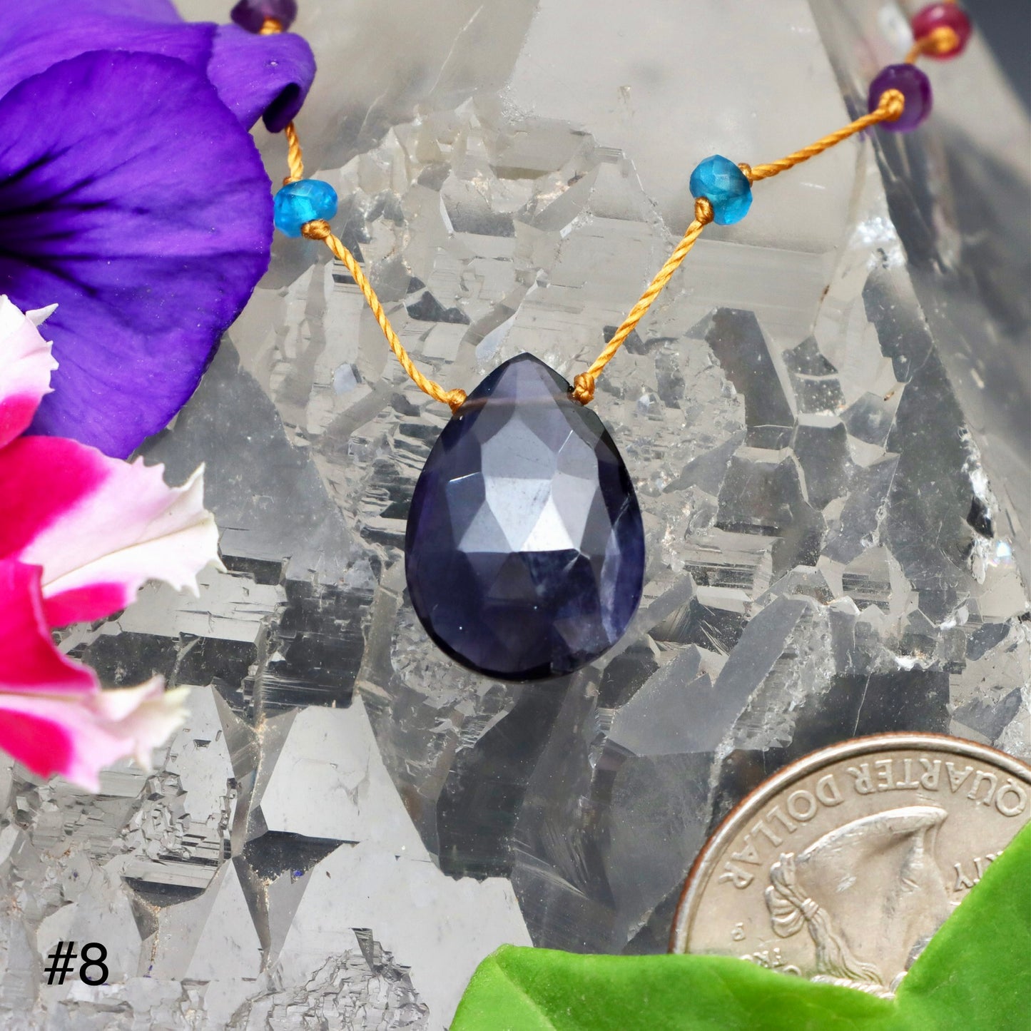 Iolite Rainbow Drop