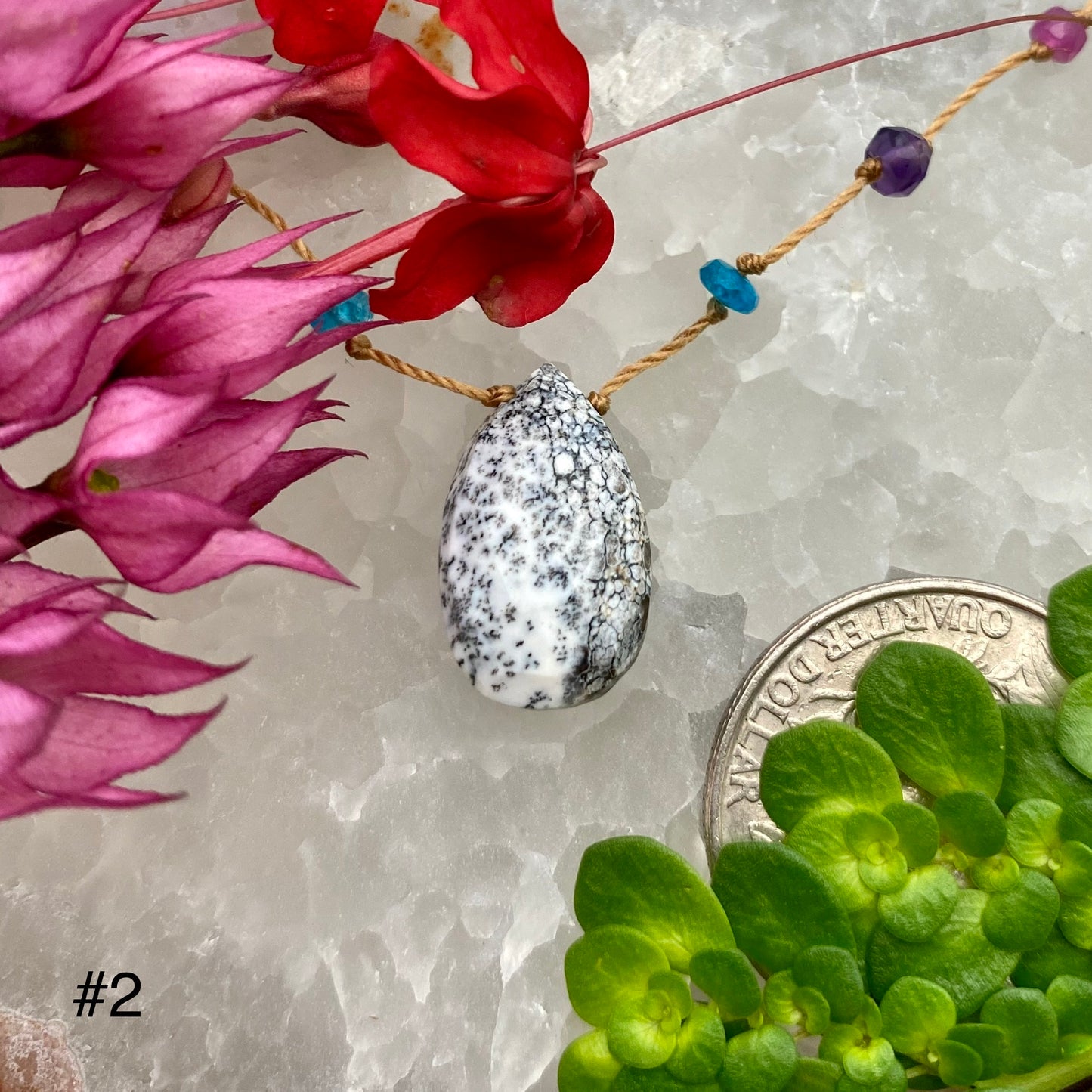 Dendritic Opal Rainbow Drop