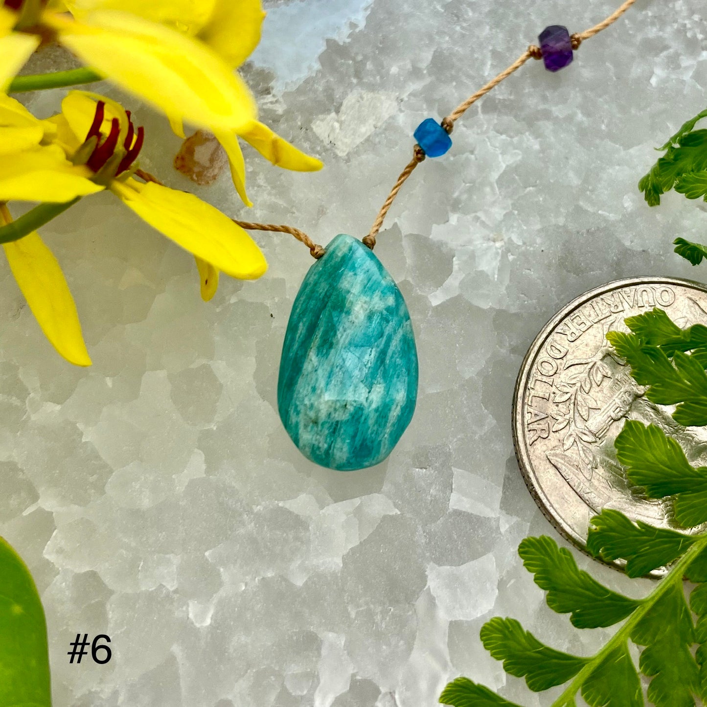 Amazonite Rainbow Drop