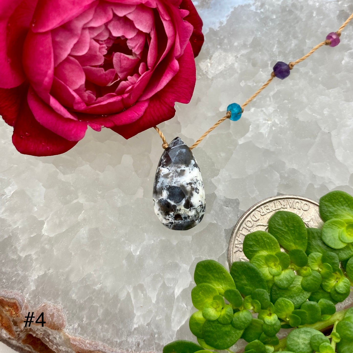 Dendritic Opal Rainbow Drop
