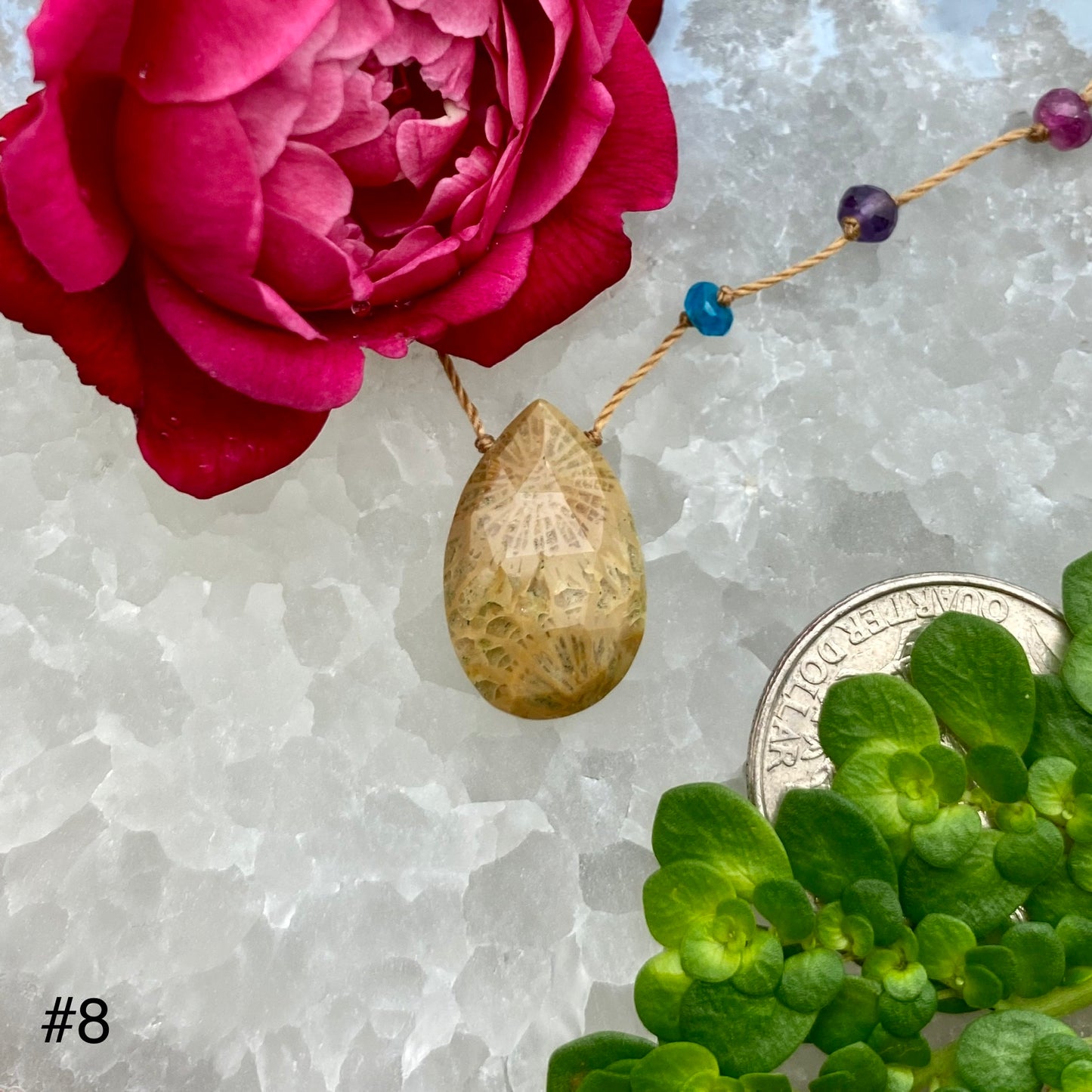 Flower Jasper Rainbow Drop