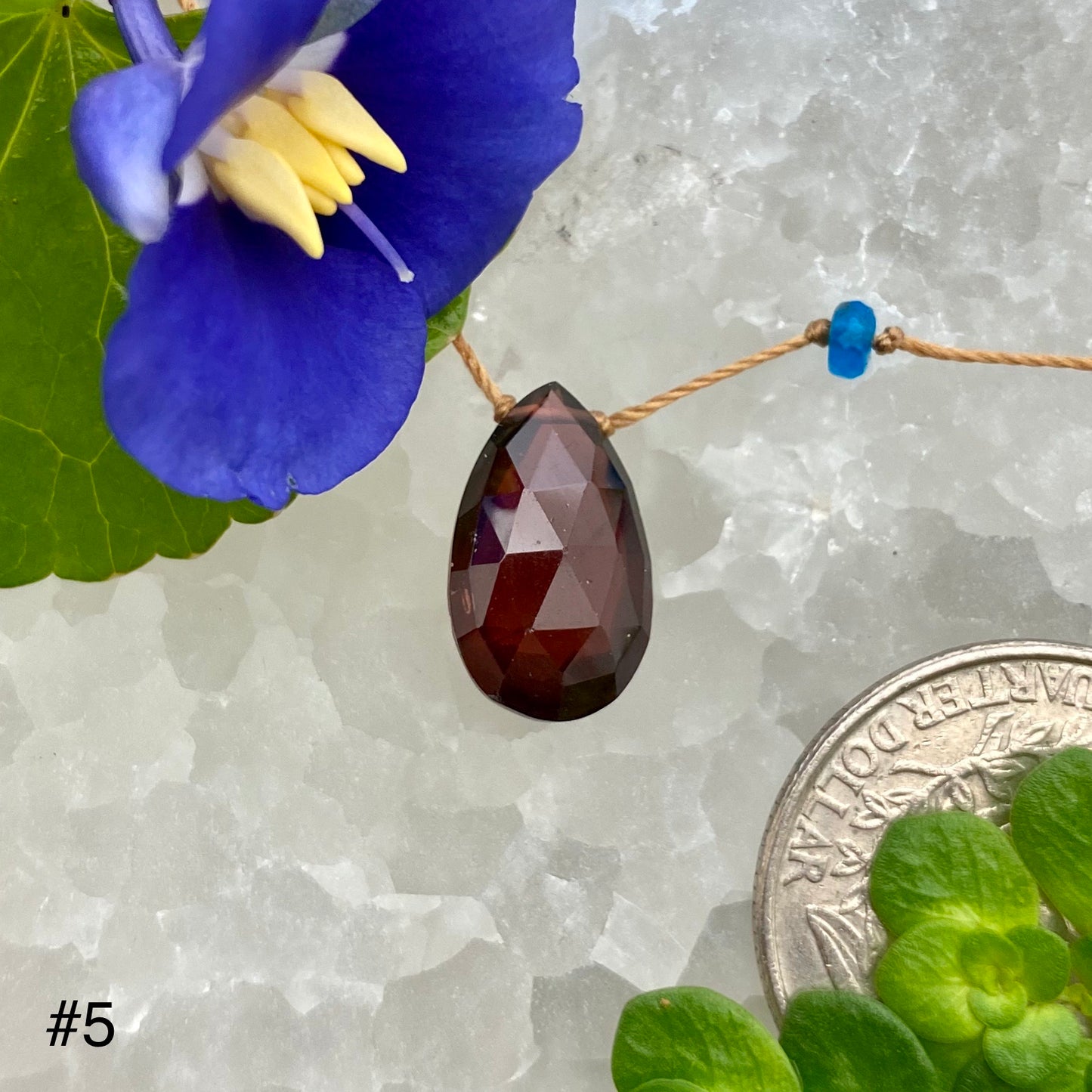 Garnet Rainbow Drop
