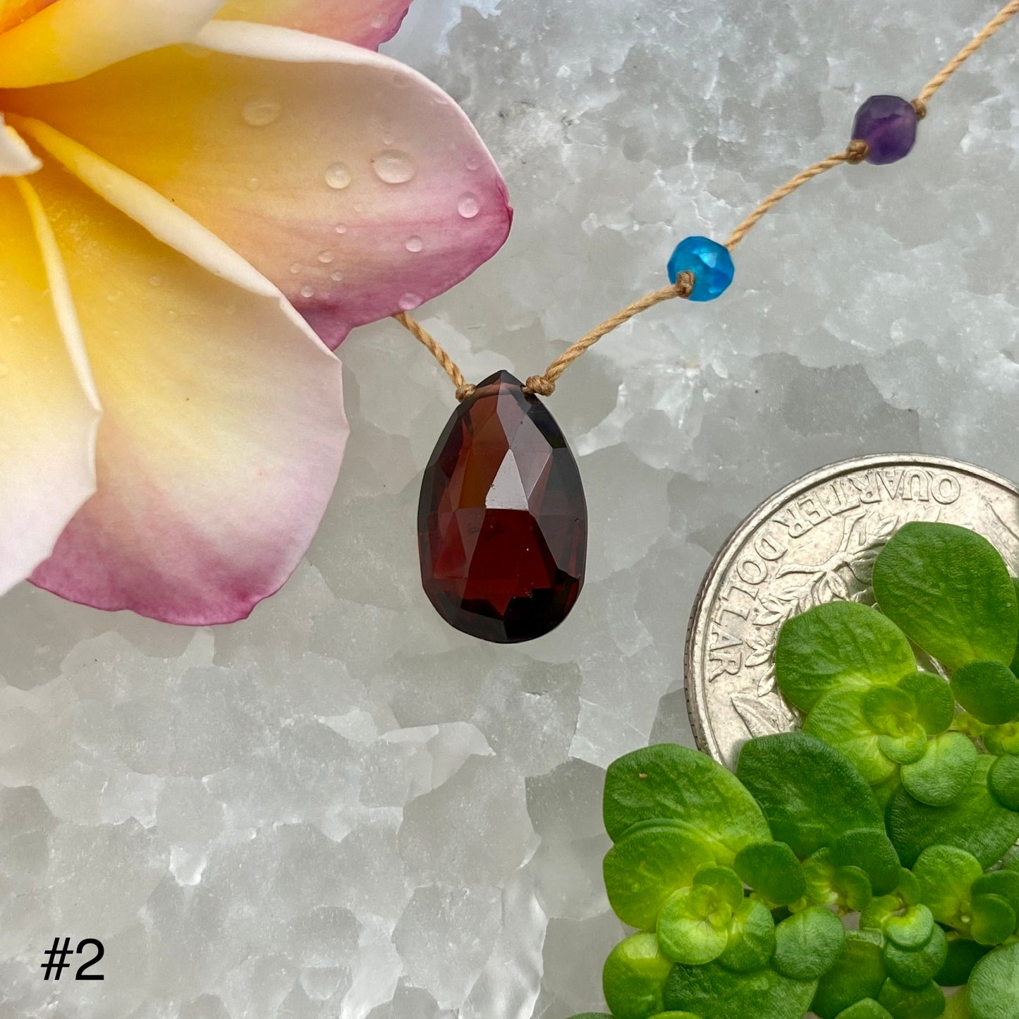 Garnet Rainbow Drop