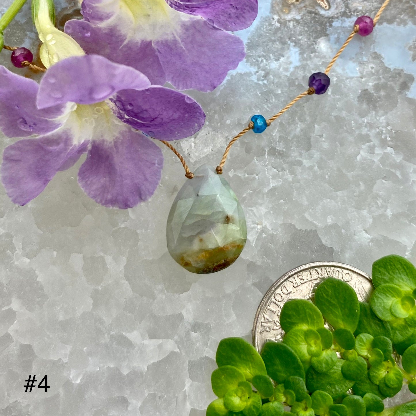 Peruvian Opal Rainbow Drop