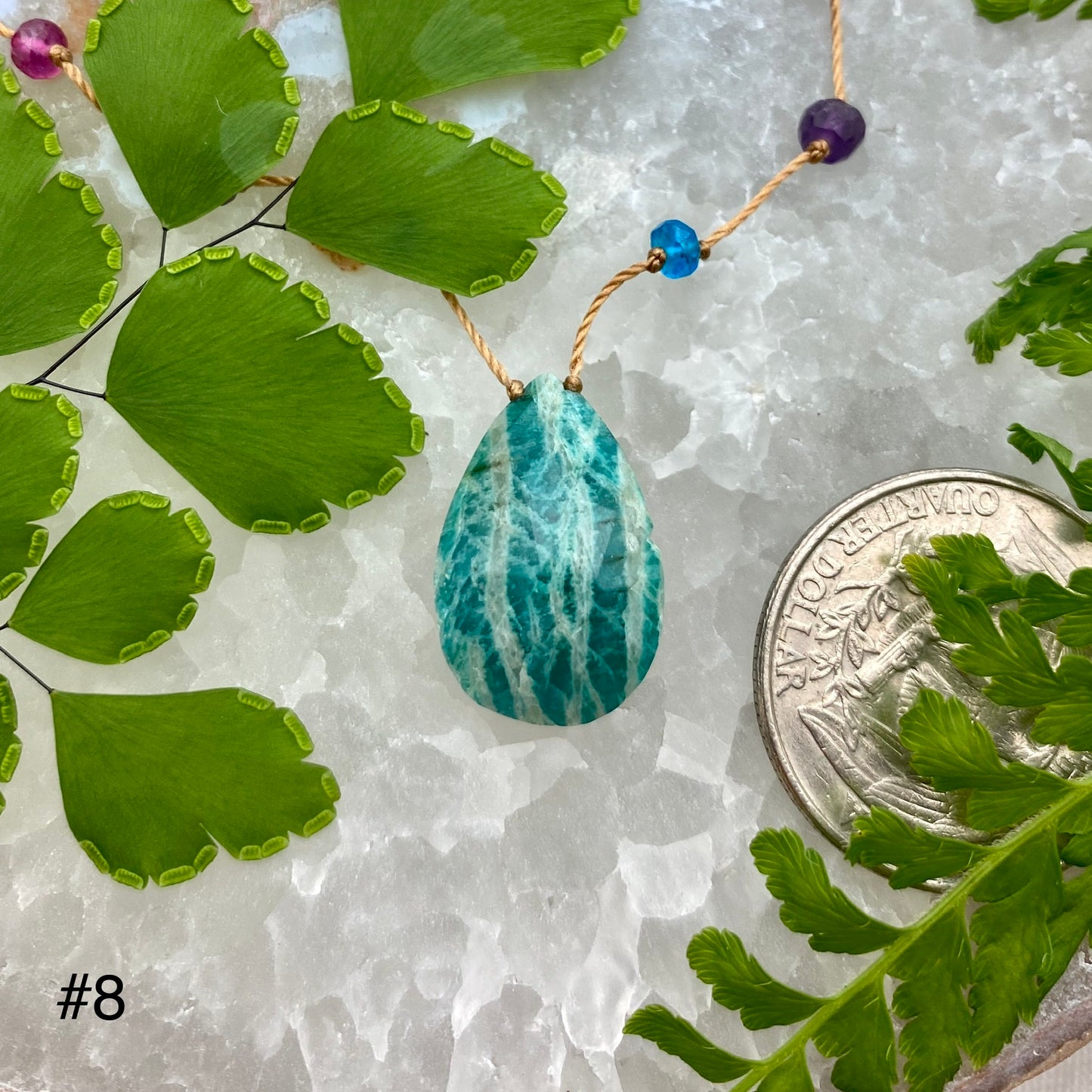 Amazonite Rainbow Drop