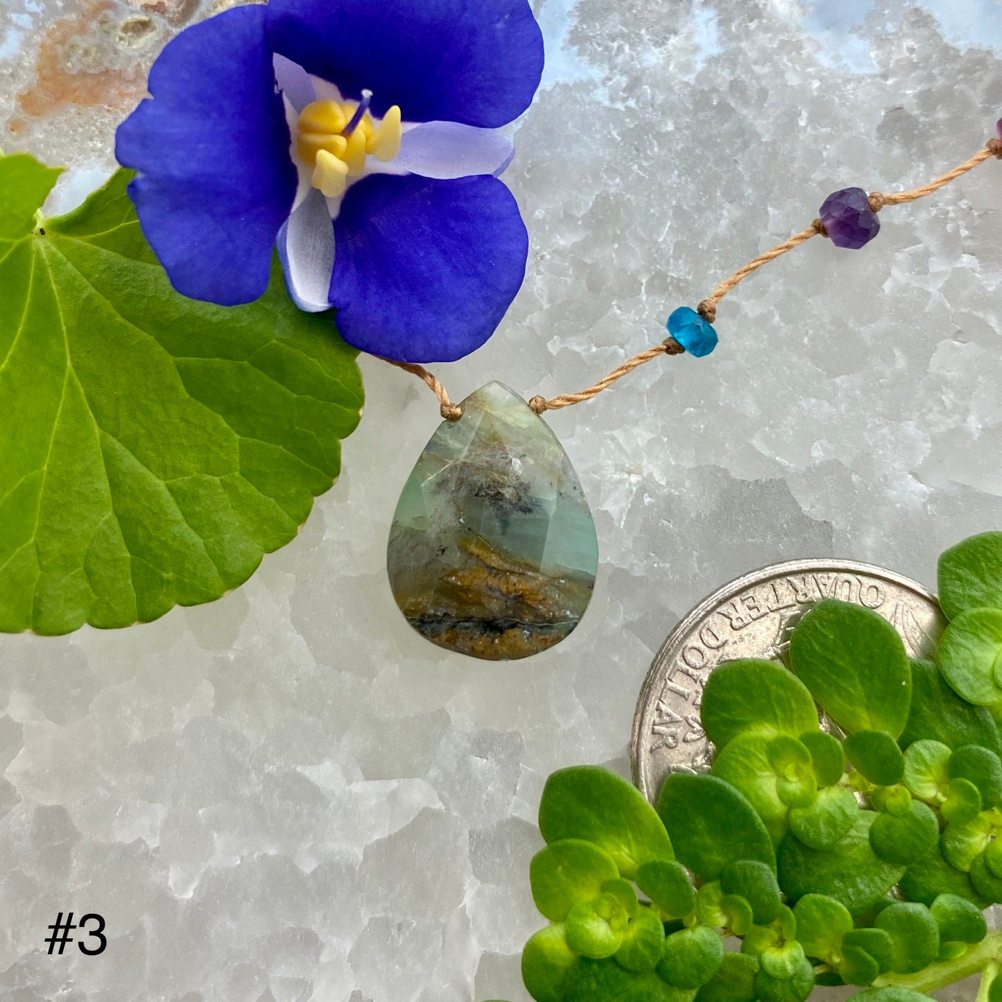 Peruvian Opal Rainbow Drop
