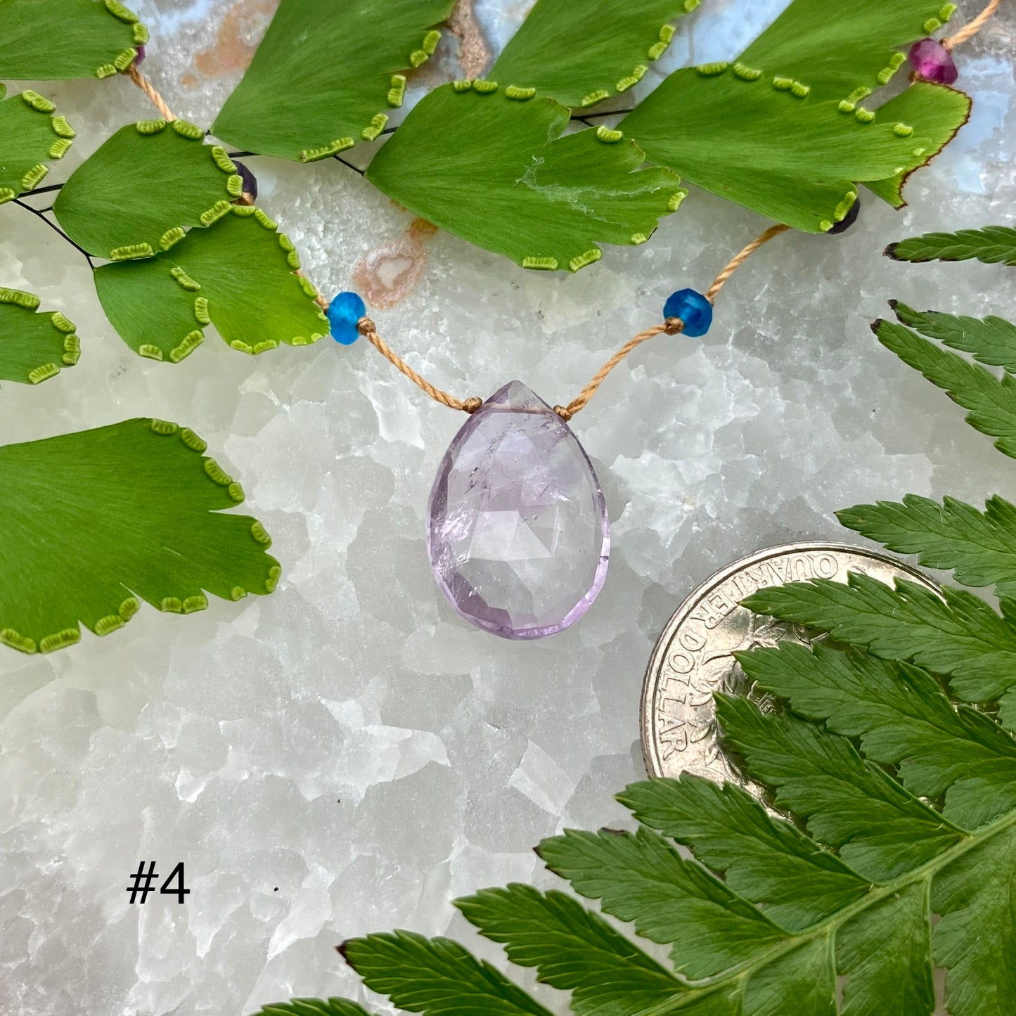Lavender Amethyst Rainbow Drop
