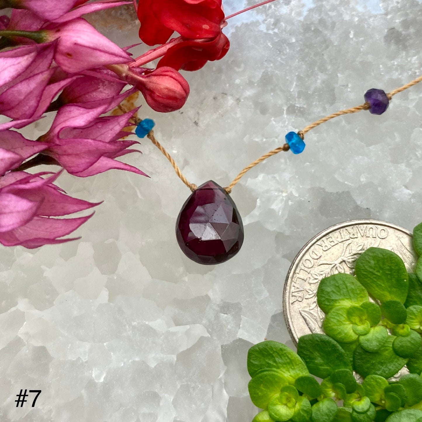 Garnet Rainbow Drop