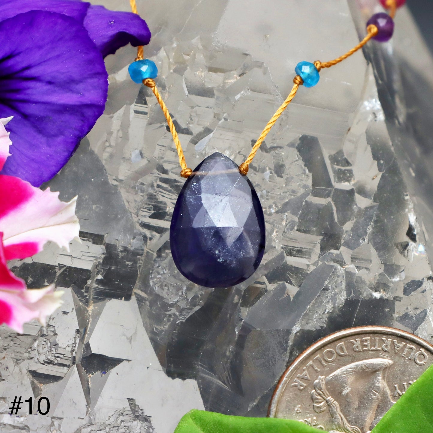 Iolite Rainbow Drop