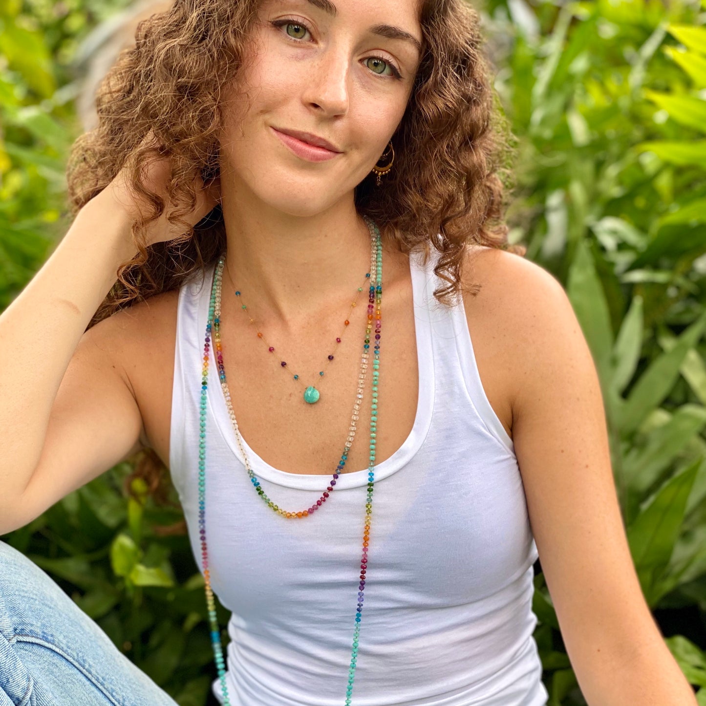 Amazonite Rainbow Drop