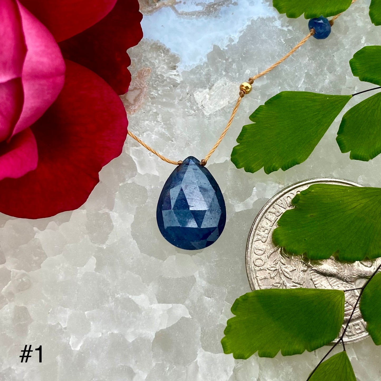 Blue Sapphire Alohi Drop