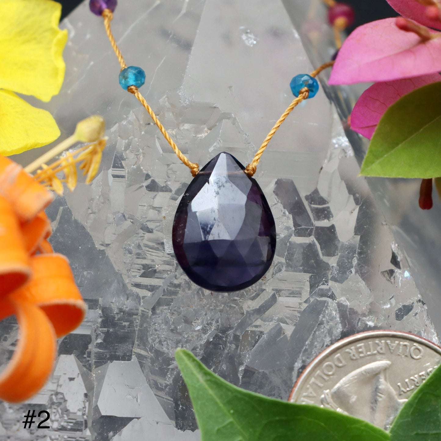Iolite Rainbow Drop