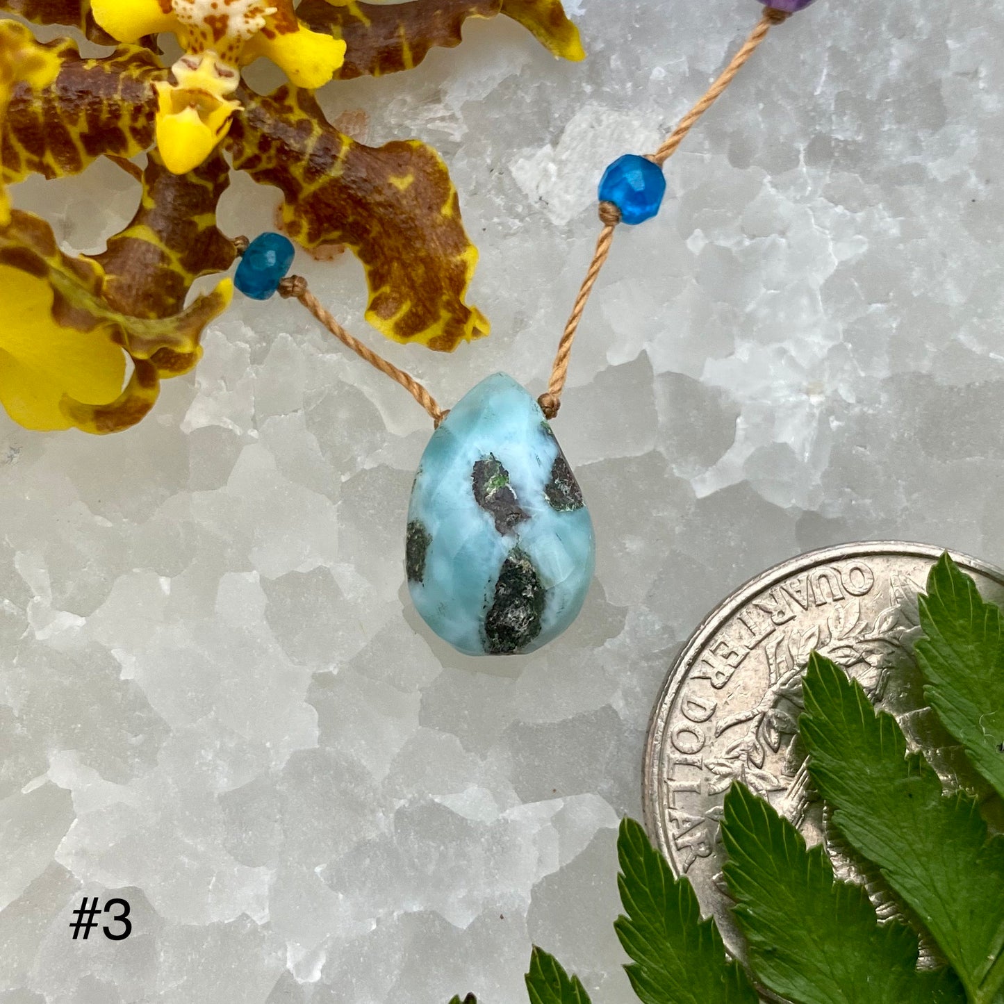 Larimar Rainbow Drop